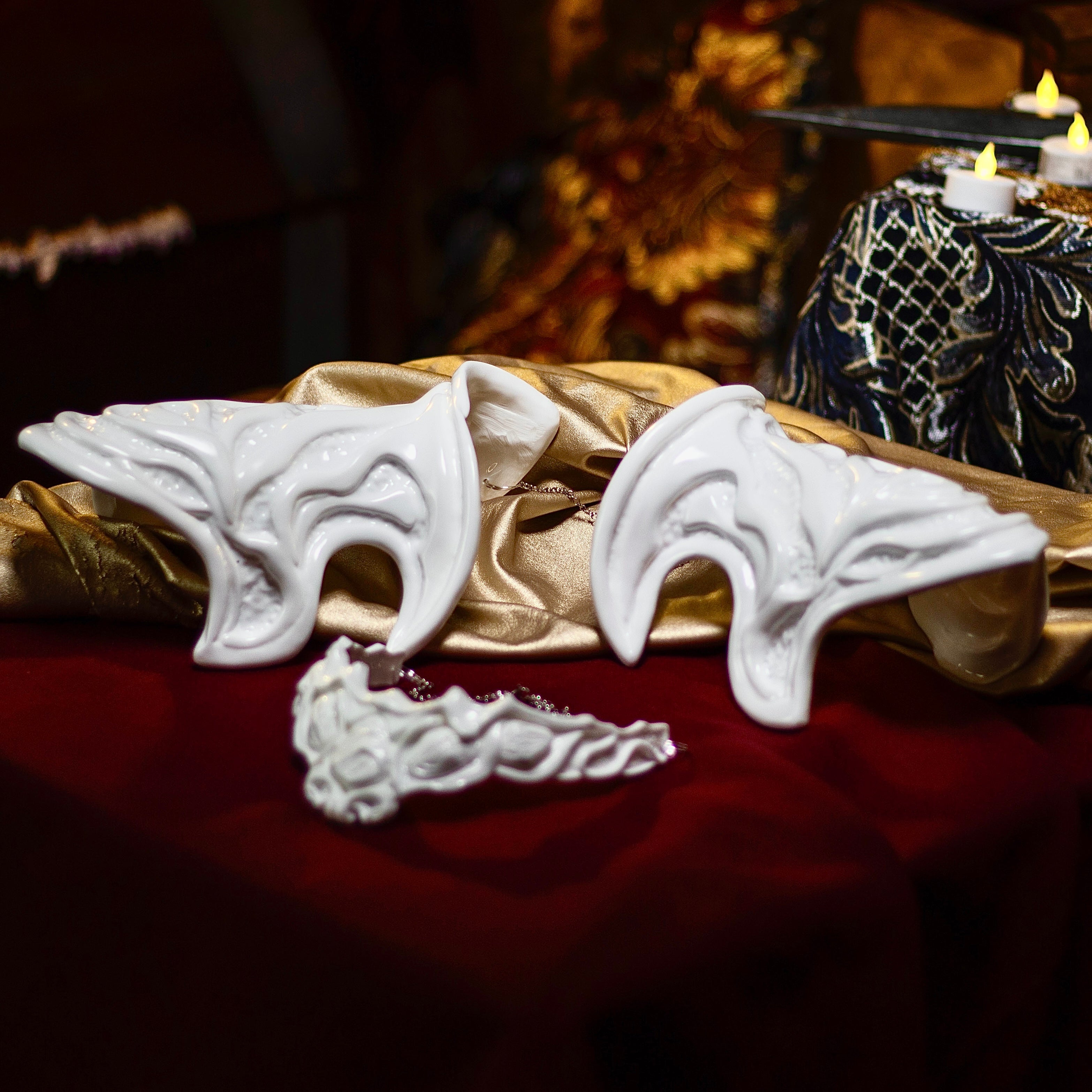 Wavemother&amp;#39;s Robe Accessories White Set - Custom Made