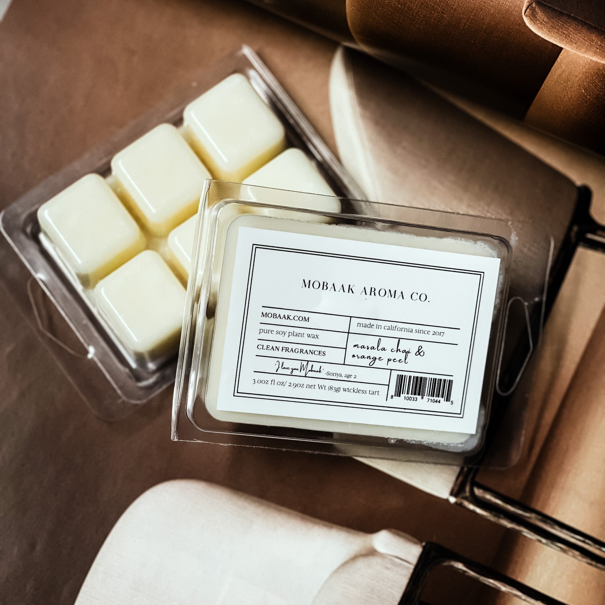 Masala Chai + Orange Peel Wickless Tart