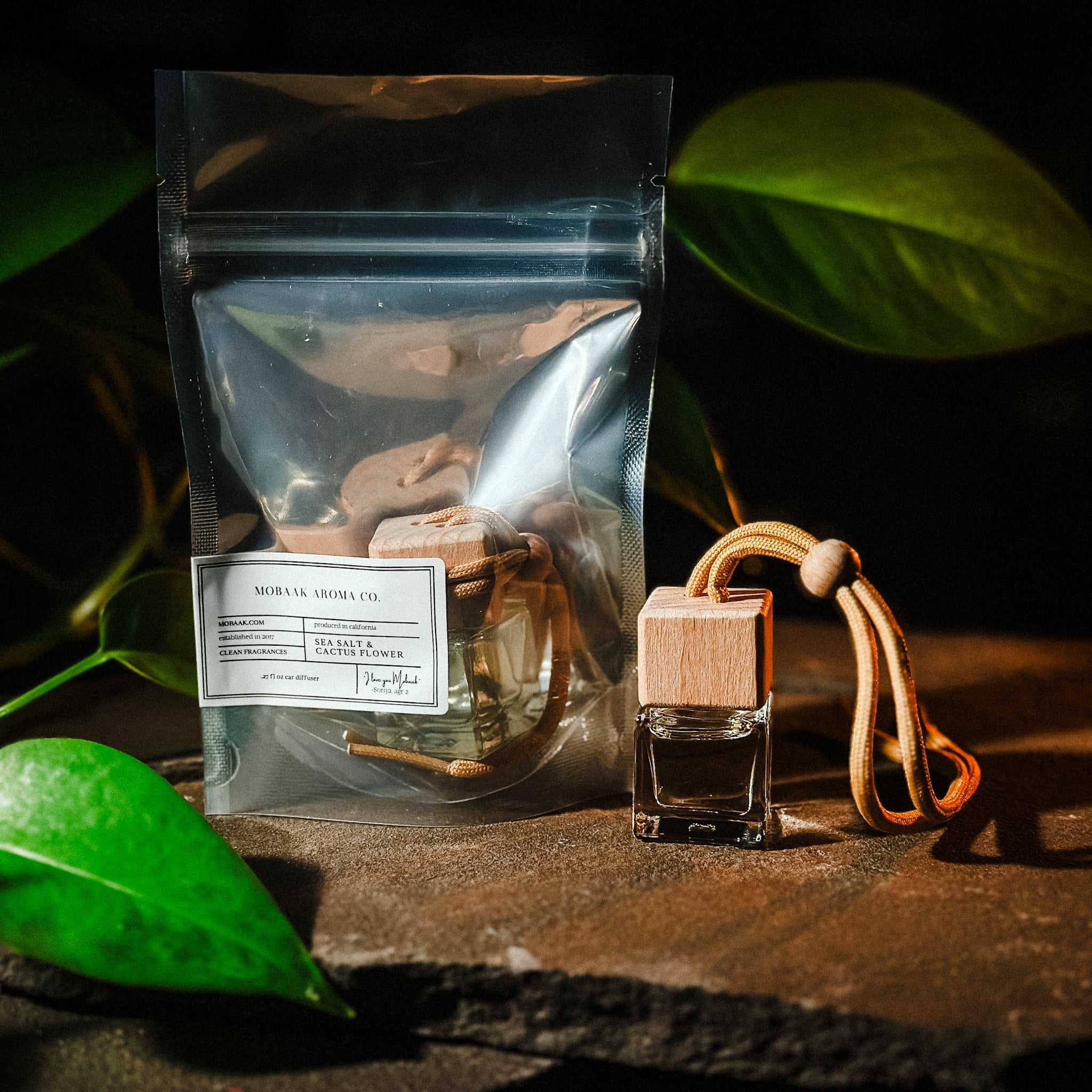 Sea Salt &amp;amp; Cactus Flower Car Diffuser