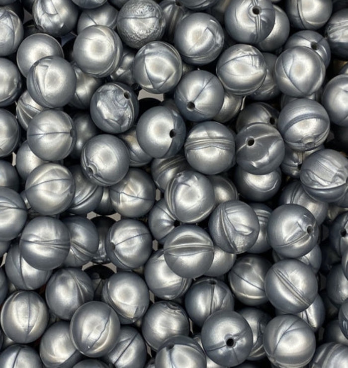 #12 DEEP SILVER MARBLE 15MM SOLID (1ct)