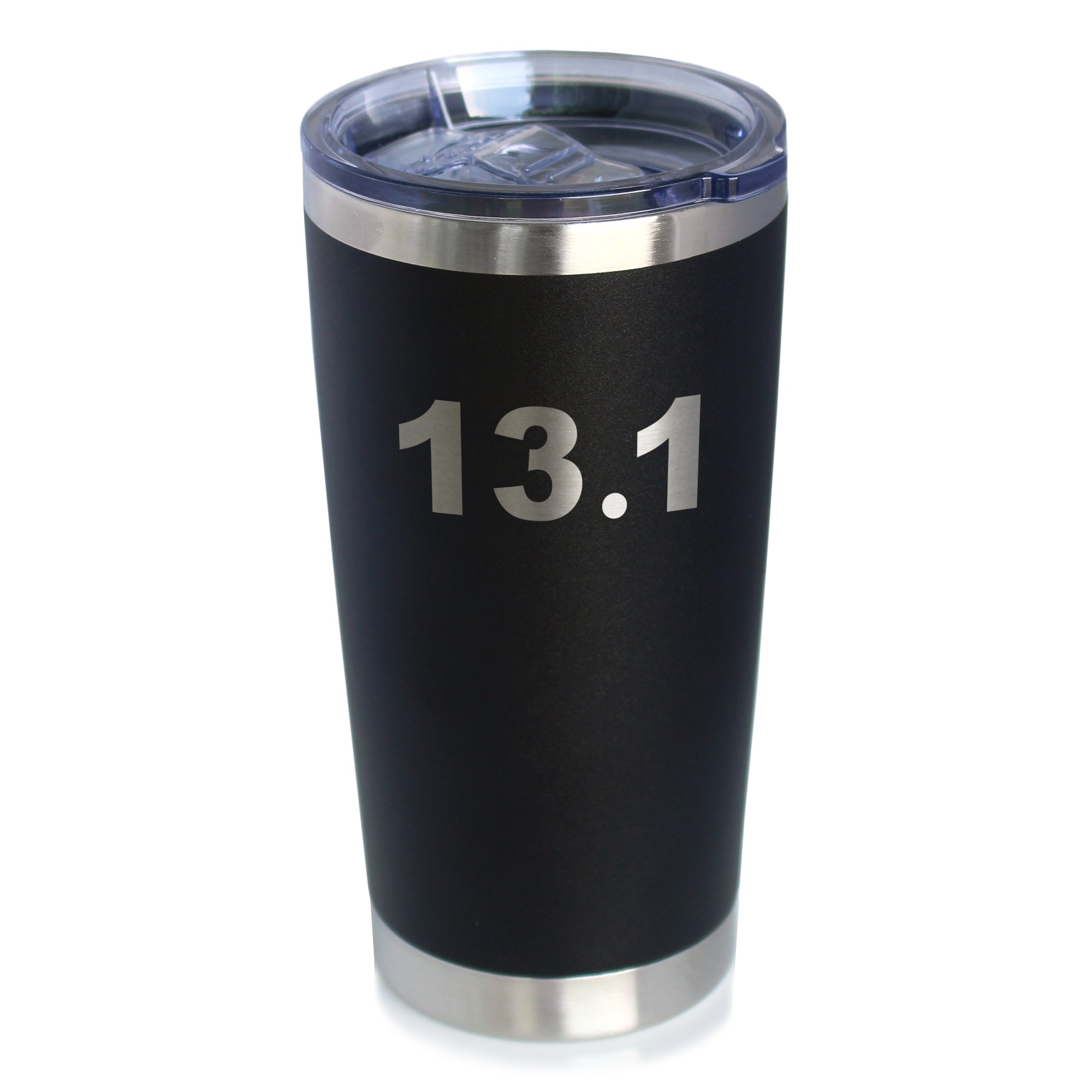 13.1 Half Marathon - Insulated Coffee Tumbler Cup with Sliding Lid - Stainless Steel Insulated Mug - Gifts for Half Marathon Runners Men &amp;amp; Women