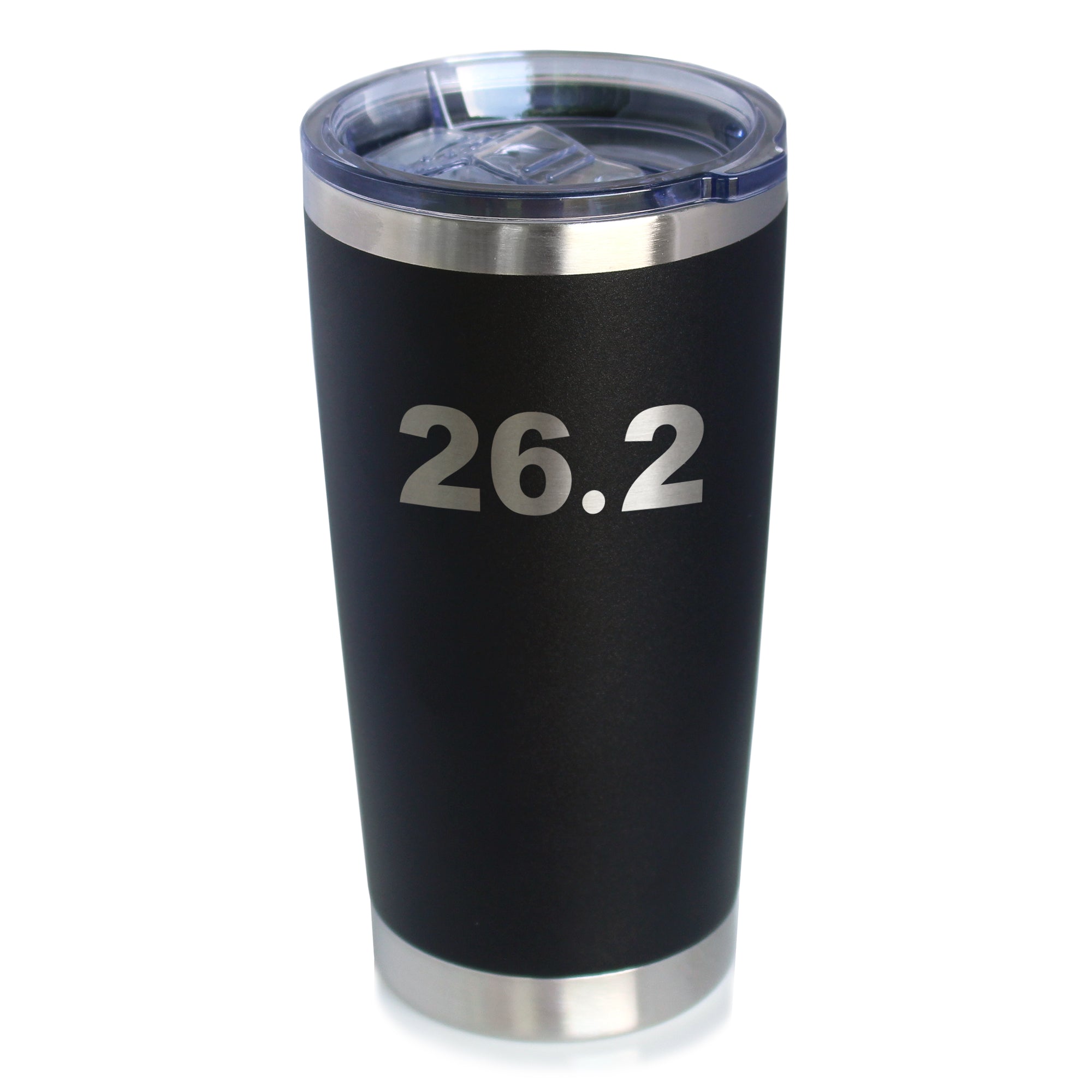 26.2 Marathon - Insulated Coffee Tumbler Cup with Sliding Lid - Stainless Steel Insulated Mug - Gifts for Marathon Runners Men &amp;amp; Women