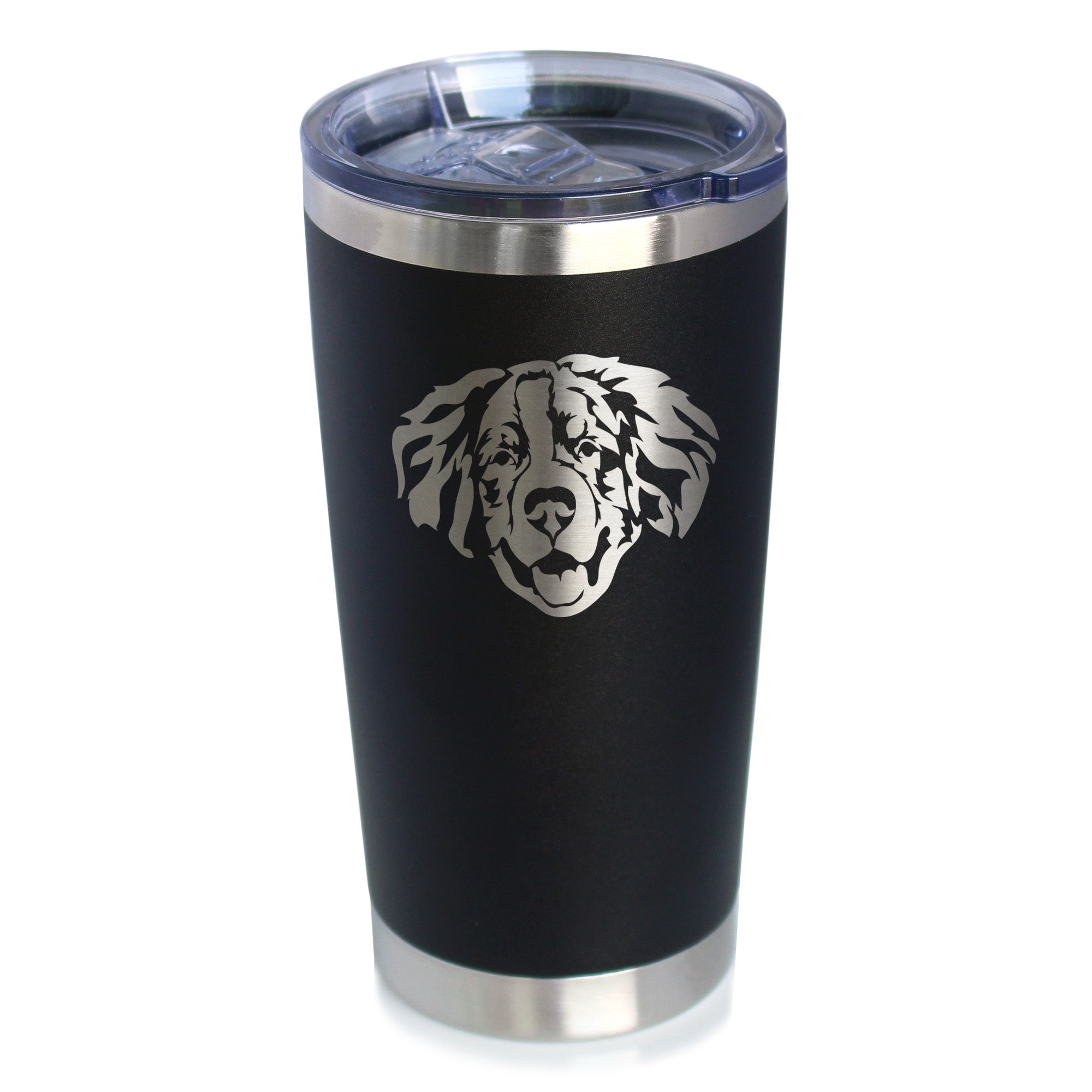 Bernese Mountain Dog Face - 20 oz Coffee Tumbler