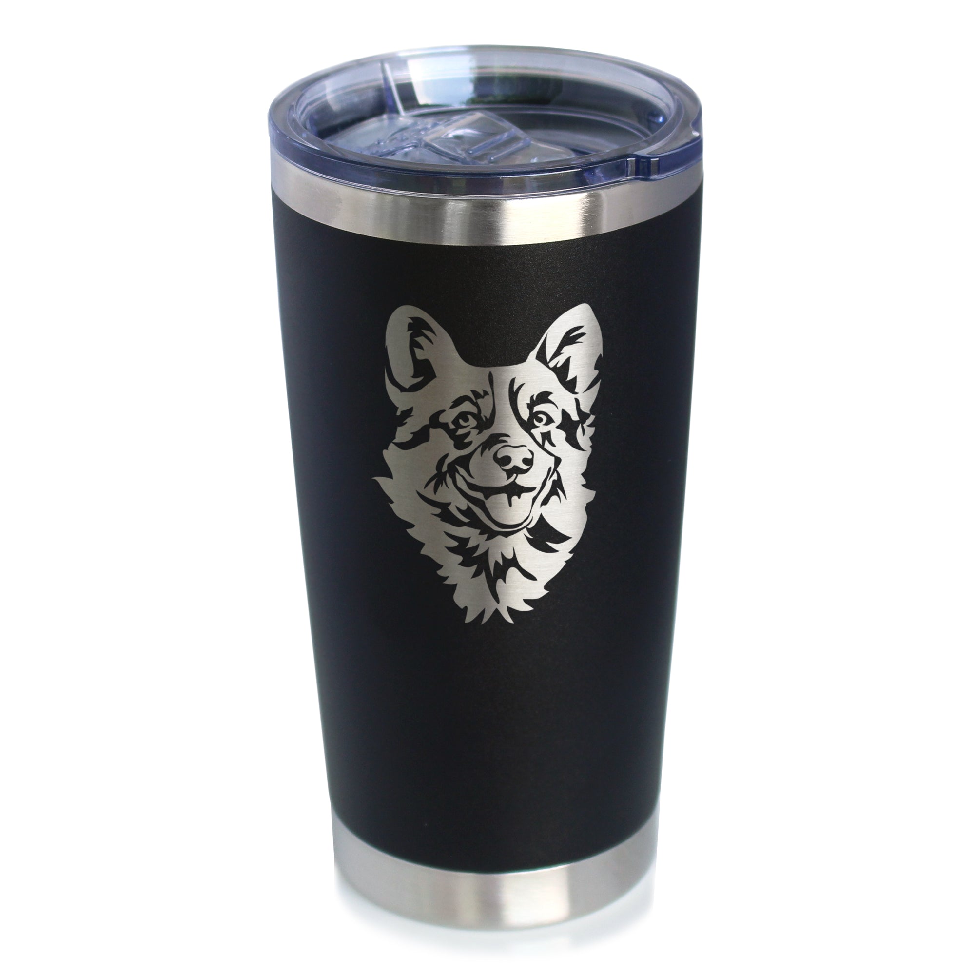 Welsh Corgi Face - 20 oz Coffee Tumbler