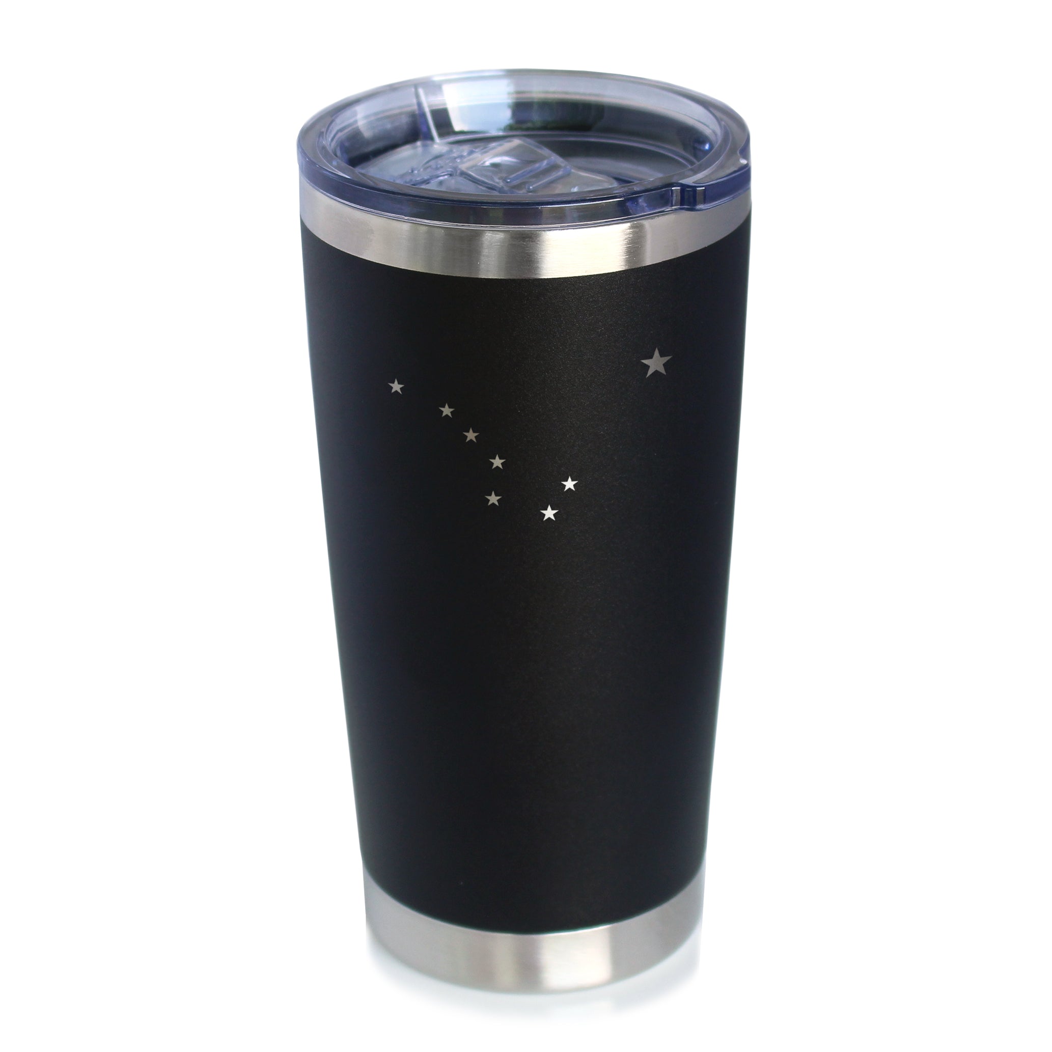 Flag of Alaska - Insulated Coffee Tumbler Cup with Sliding Lid - Stainless Steel Insulated Mug - Alaskan Themed Gift for Men and Women Alaskans