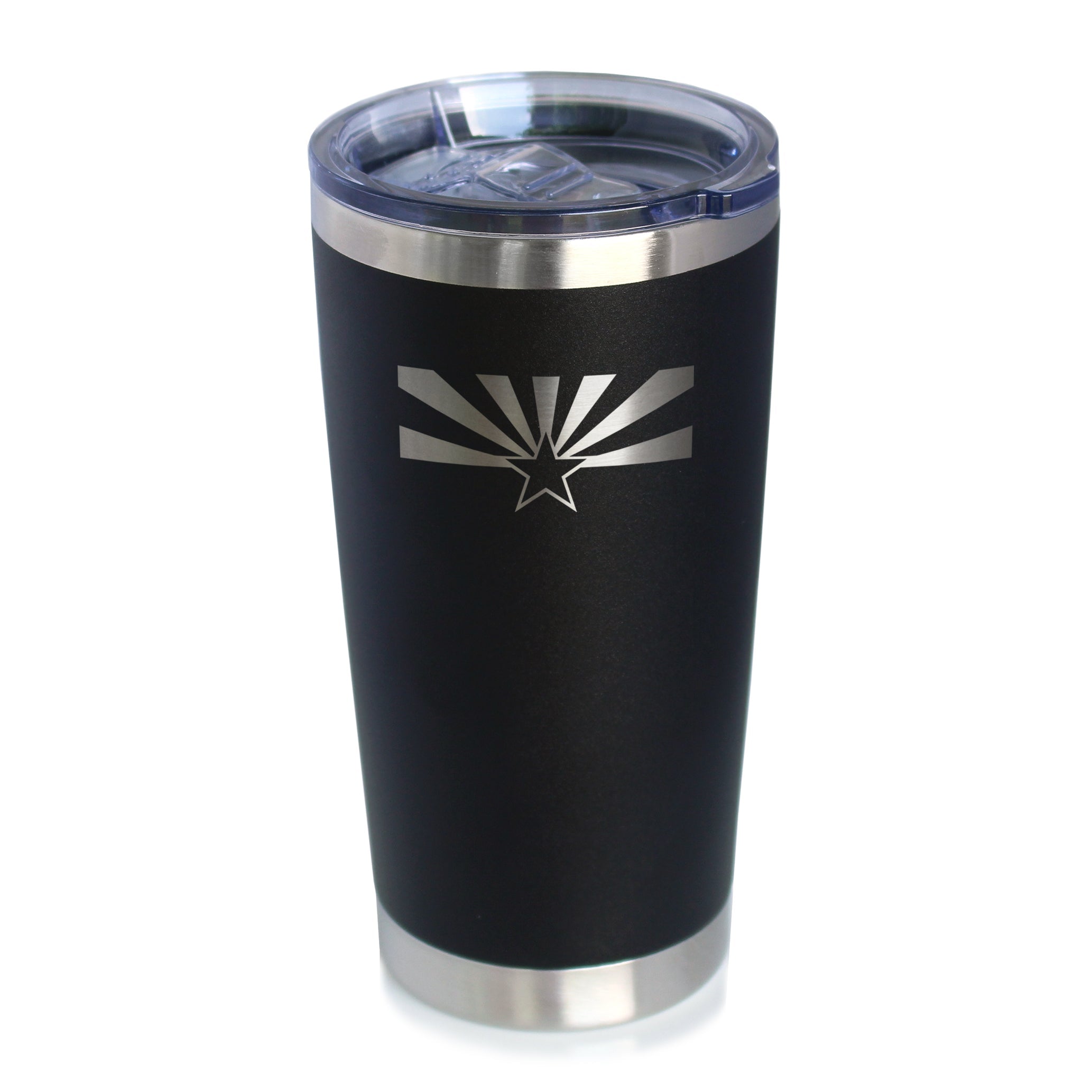 Flag of Arizona - Insulated Coffee Tumbler Cup with Sliding Lid - Stainless Steel Travel Mug - Arizona Gifts Women and Men Arizonans
