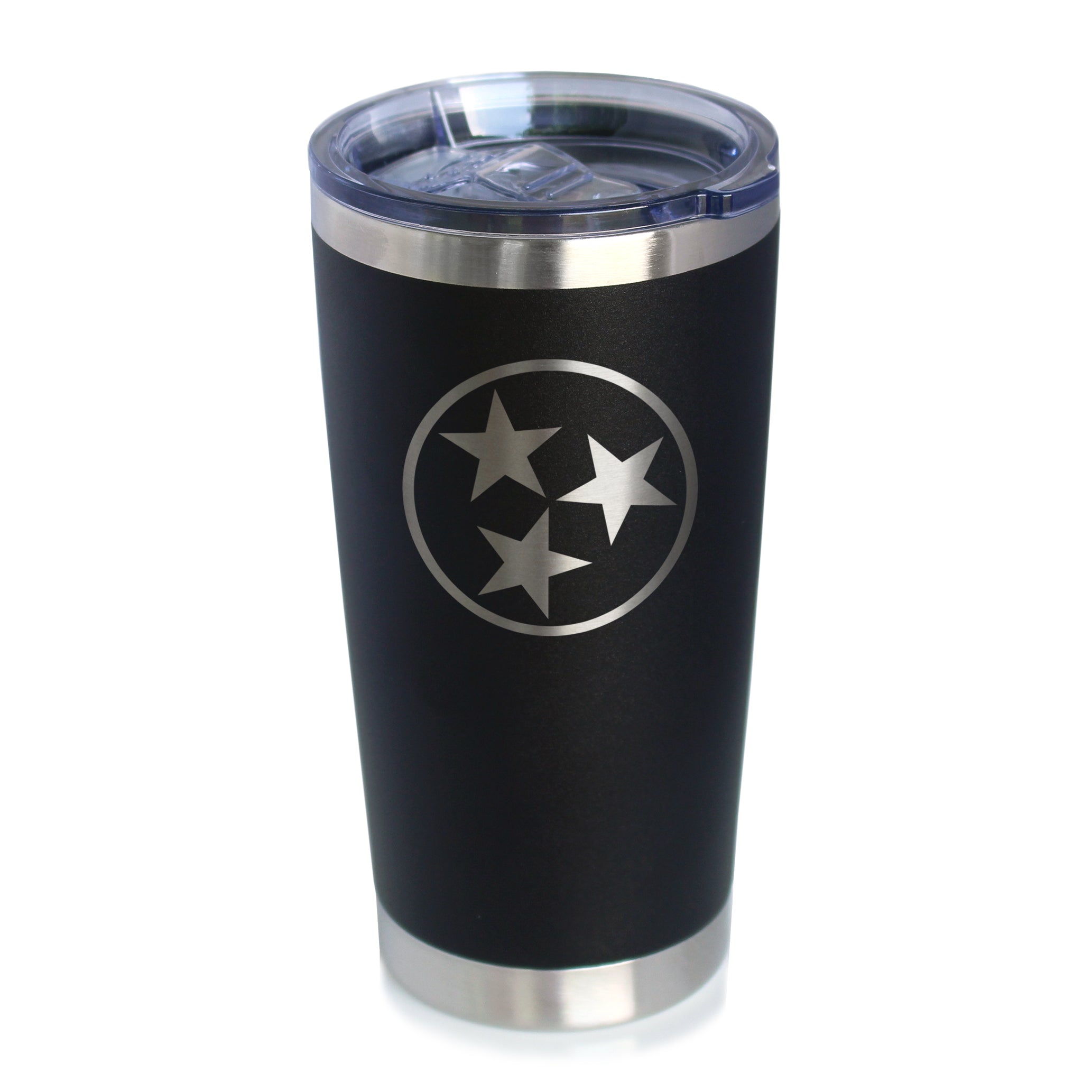 Flag of Tennessee - Insulated Coffee Tumbler Cup with Sliding Lid - Stainless Steel Insulated Mug - Tennessee Gifts for Women and Men Tennesseans