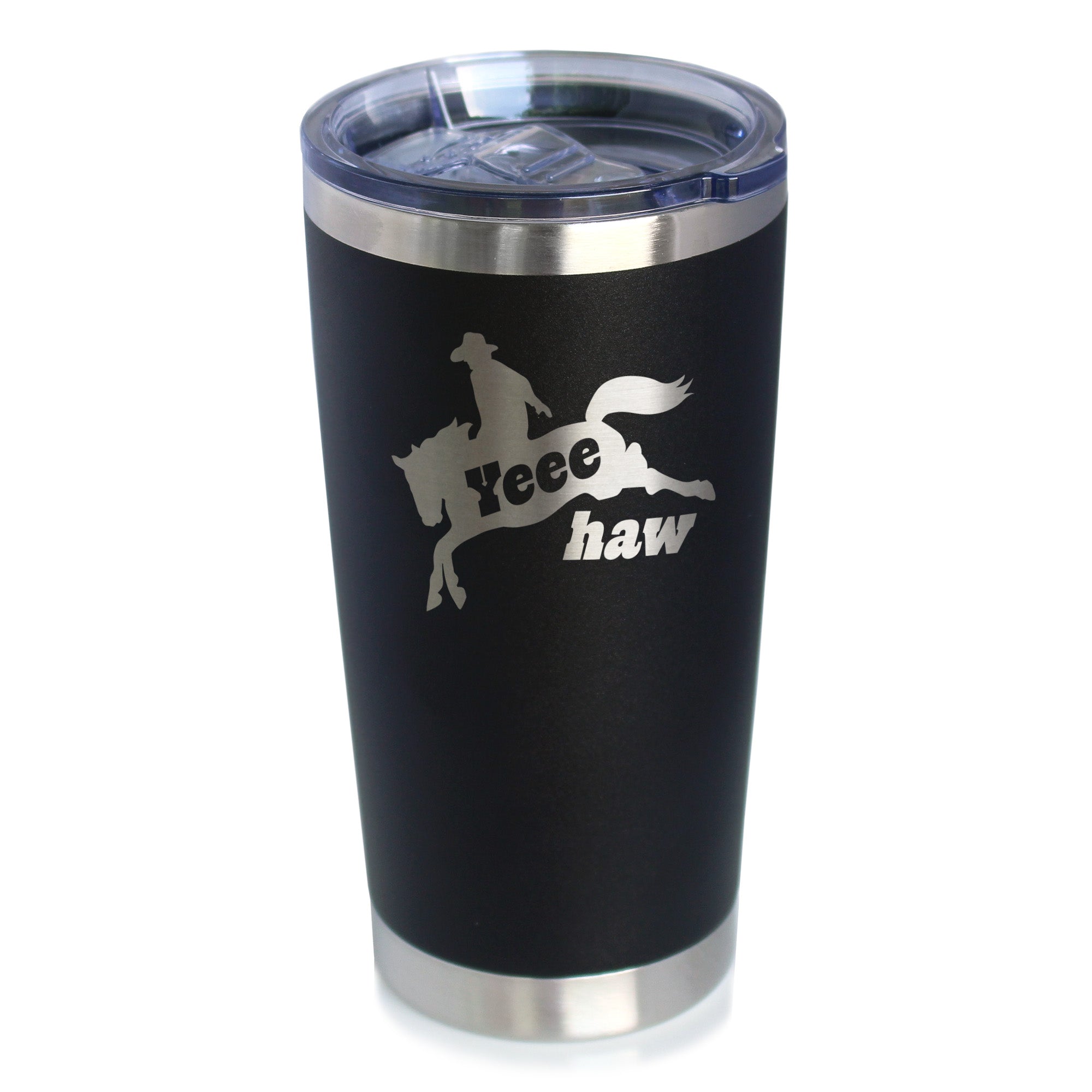 Yeehaw Insulated Coffee Tumbler with Sliding Lid Rodeo Party Decorations &amp;amp; Western Home Decor 20oz Stainless Steel Tumbler