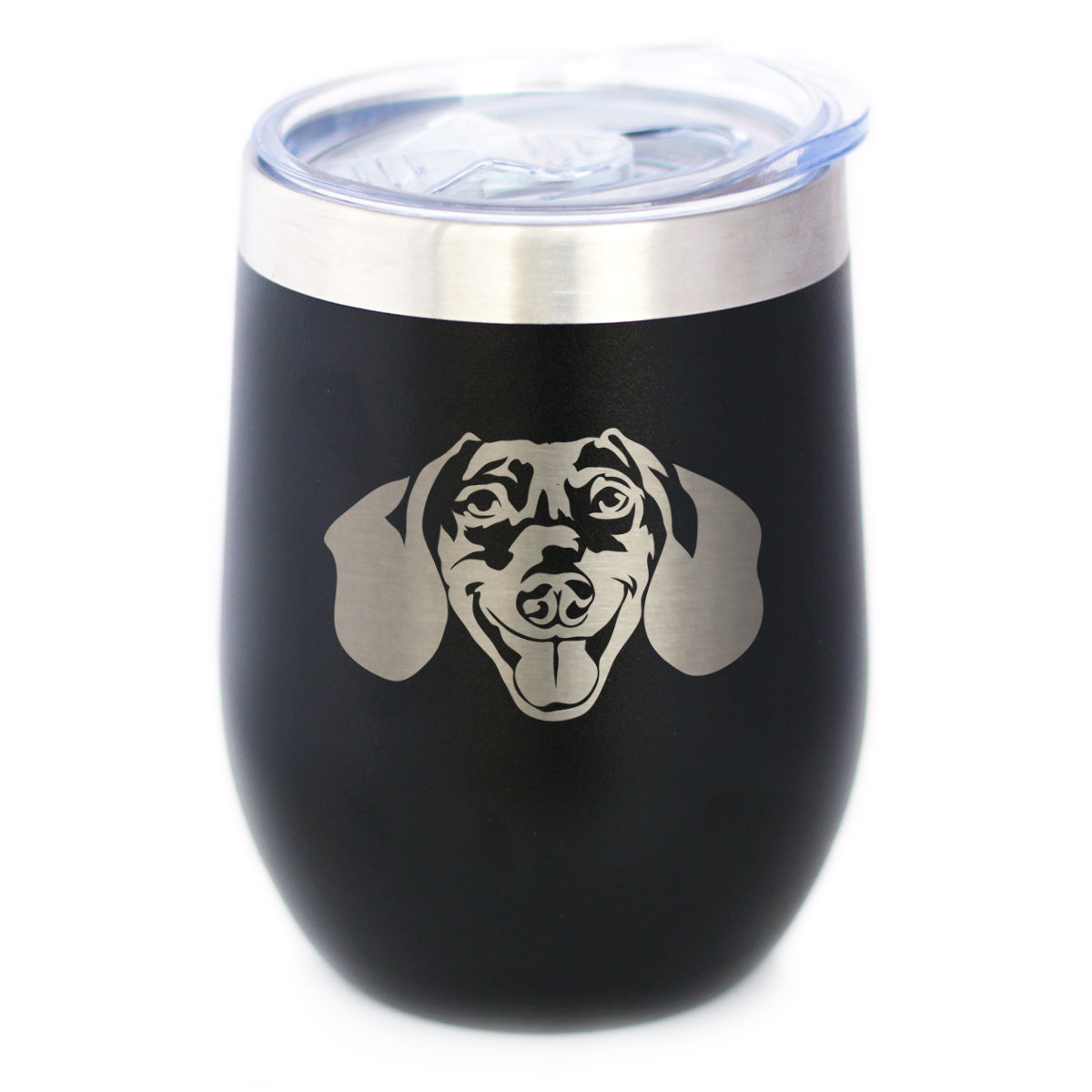 Dachshund Face - Wine Tumbler