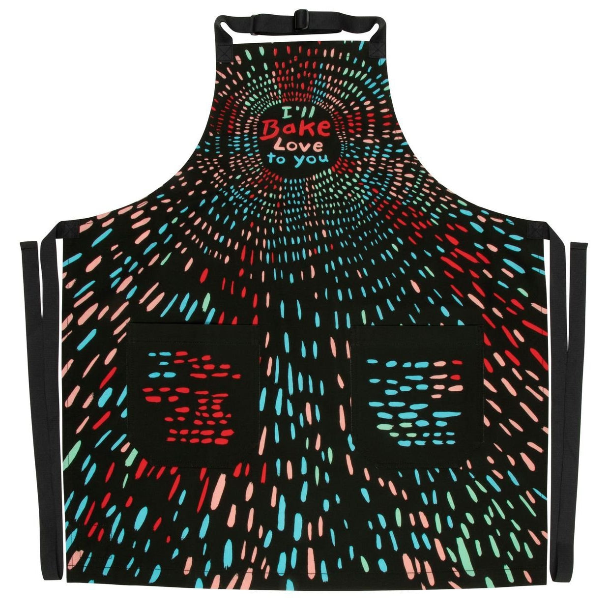 I&amp;#39;ll Bake Love To You Funny Cooking and BBQ Apron Unisex 2 Pockets Adjustable Strap 100% Cotton | BlueQ at GetBullish