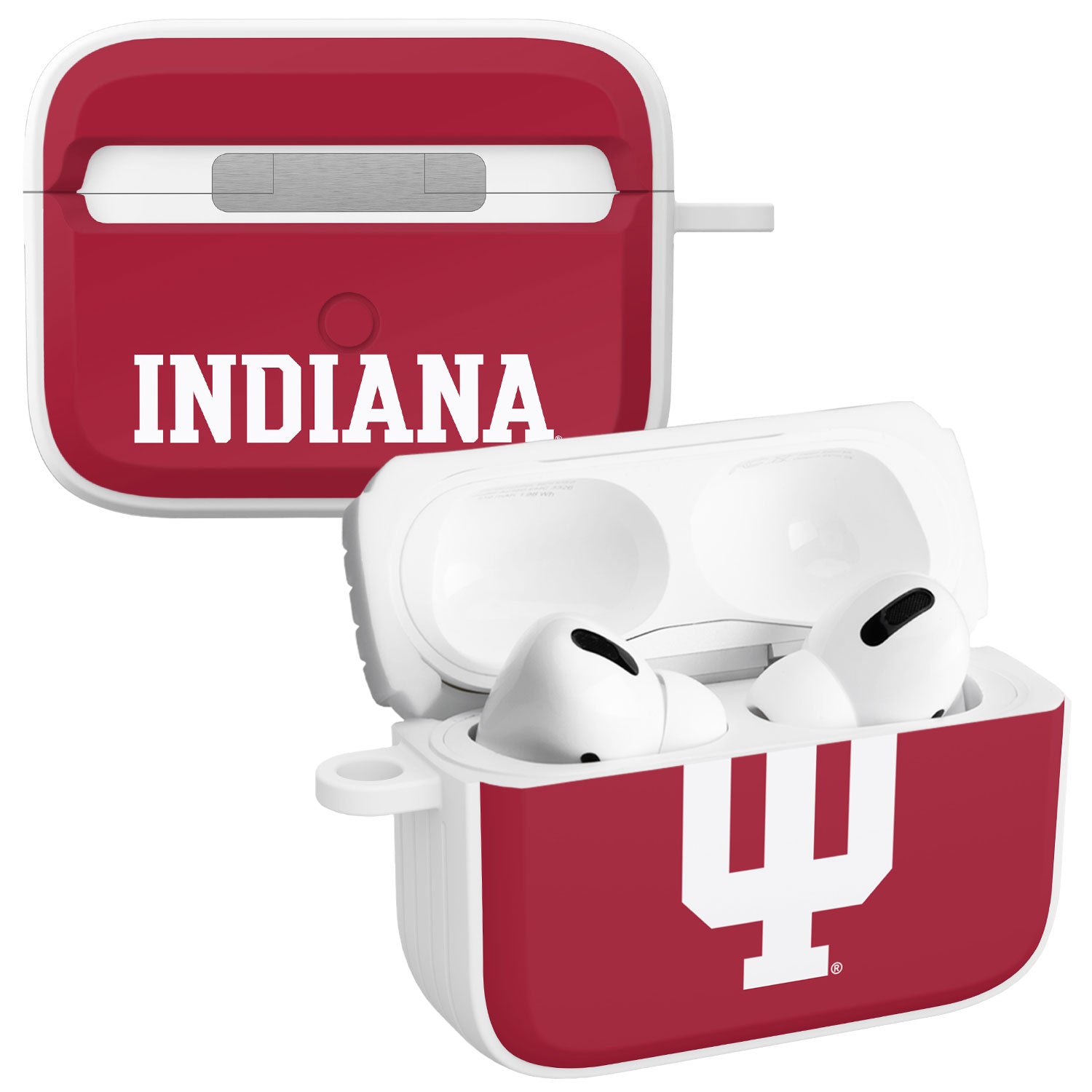 Indiana Hoosiers HDX Apple Airpods Pro 1 &amp;amp; 2 Case Cover
