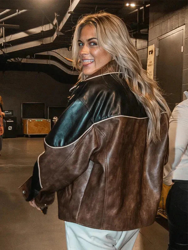 Intuit Dome California Alana Springsteen Vegan Leather Jacket