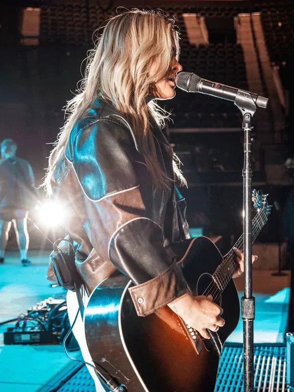 Intuit Dome California Alana Springsteen Vegan Leather Jacket