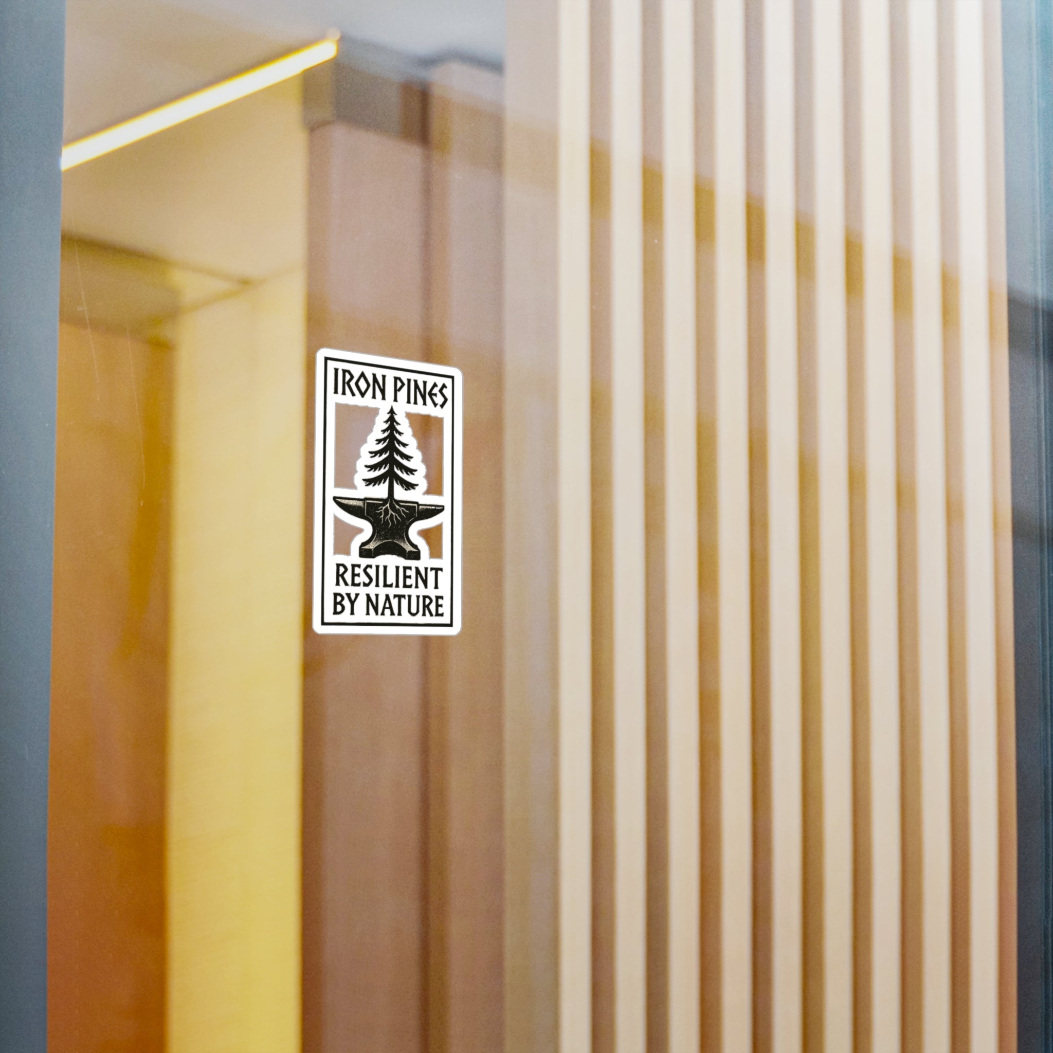 Iron Pines Logo Sticker – Durable Vinyl with Purpose