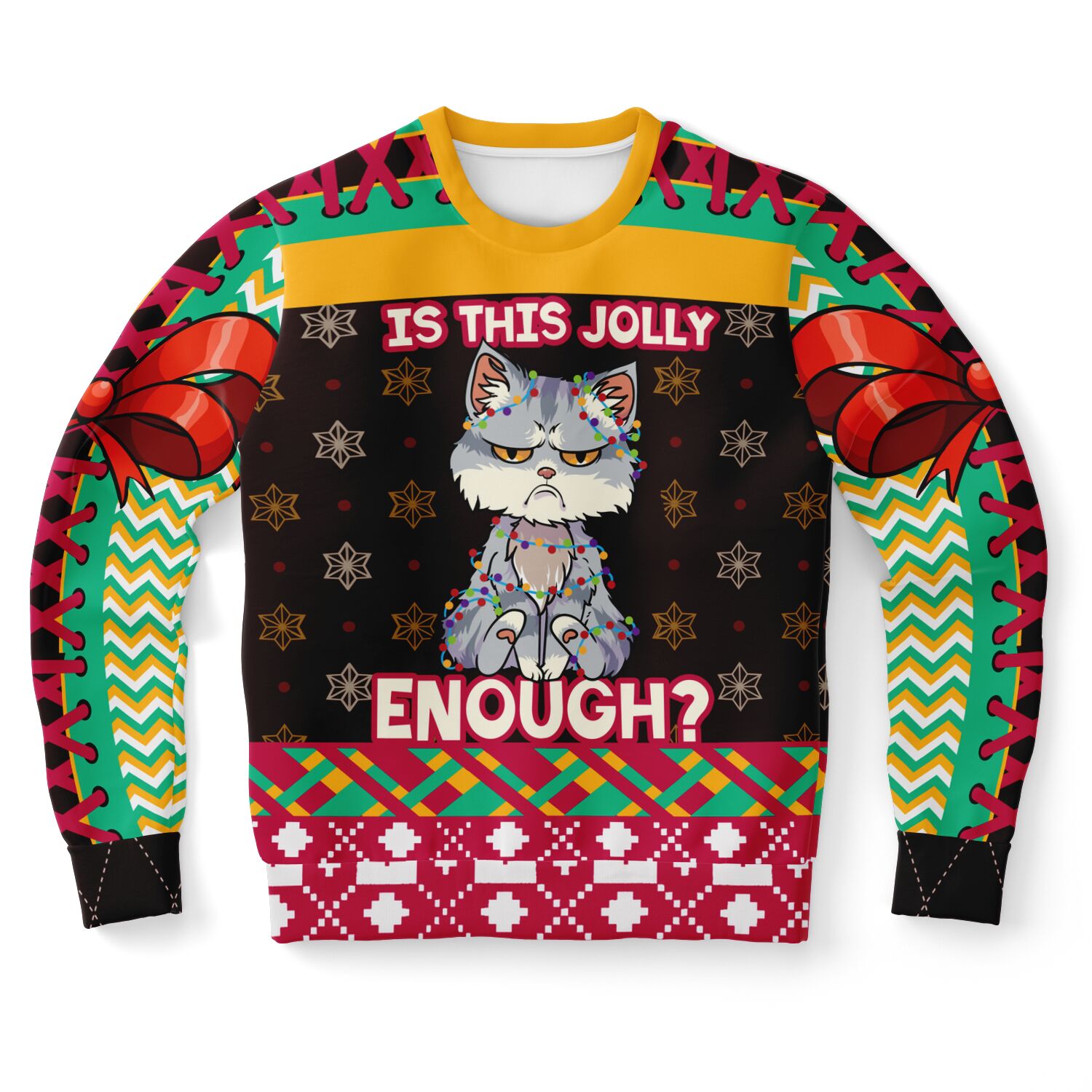 Is This Jolly Enough? Cat Christmas Sweatshirt