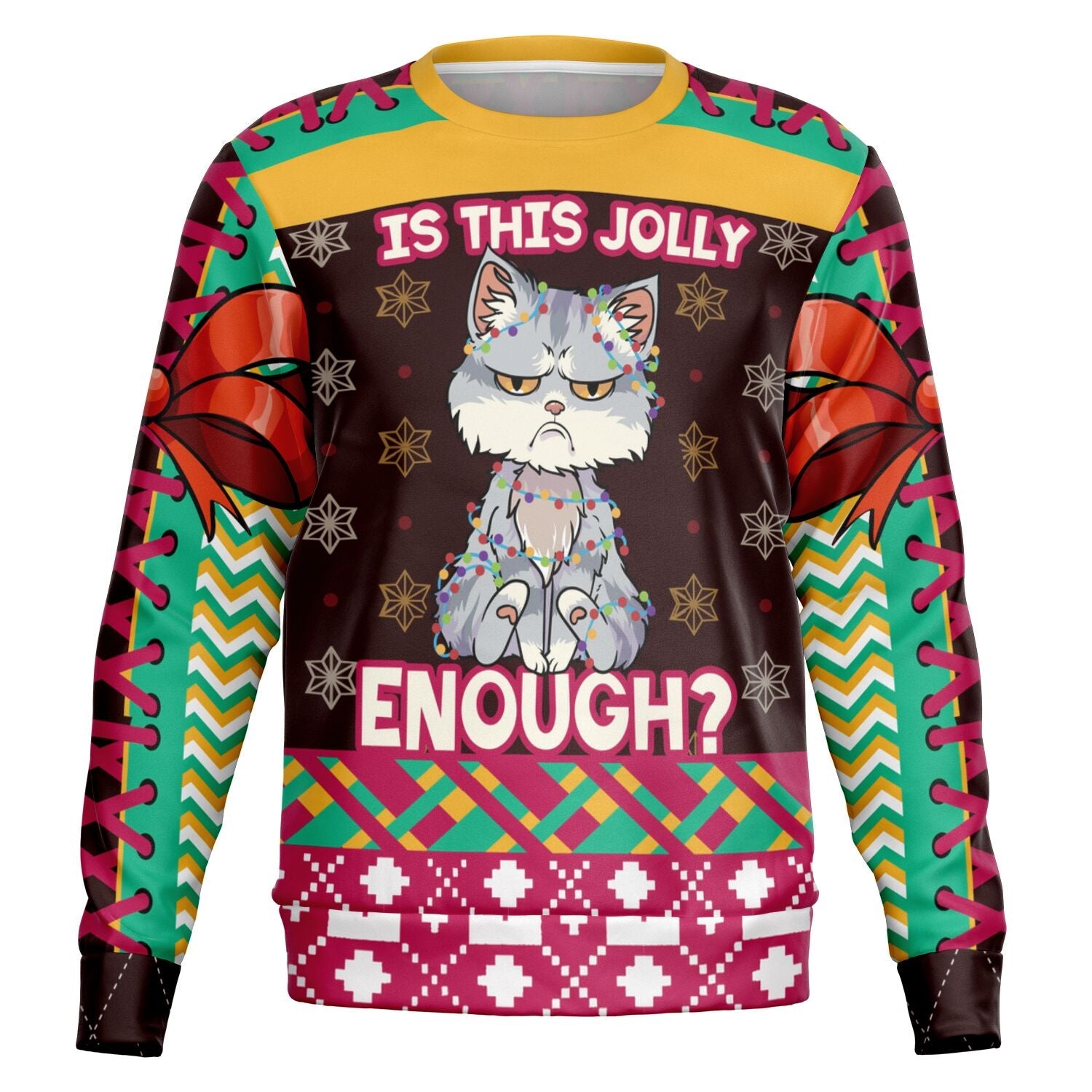 Is This Jolly Enough? Cat Christmas Sweatshirt