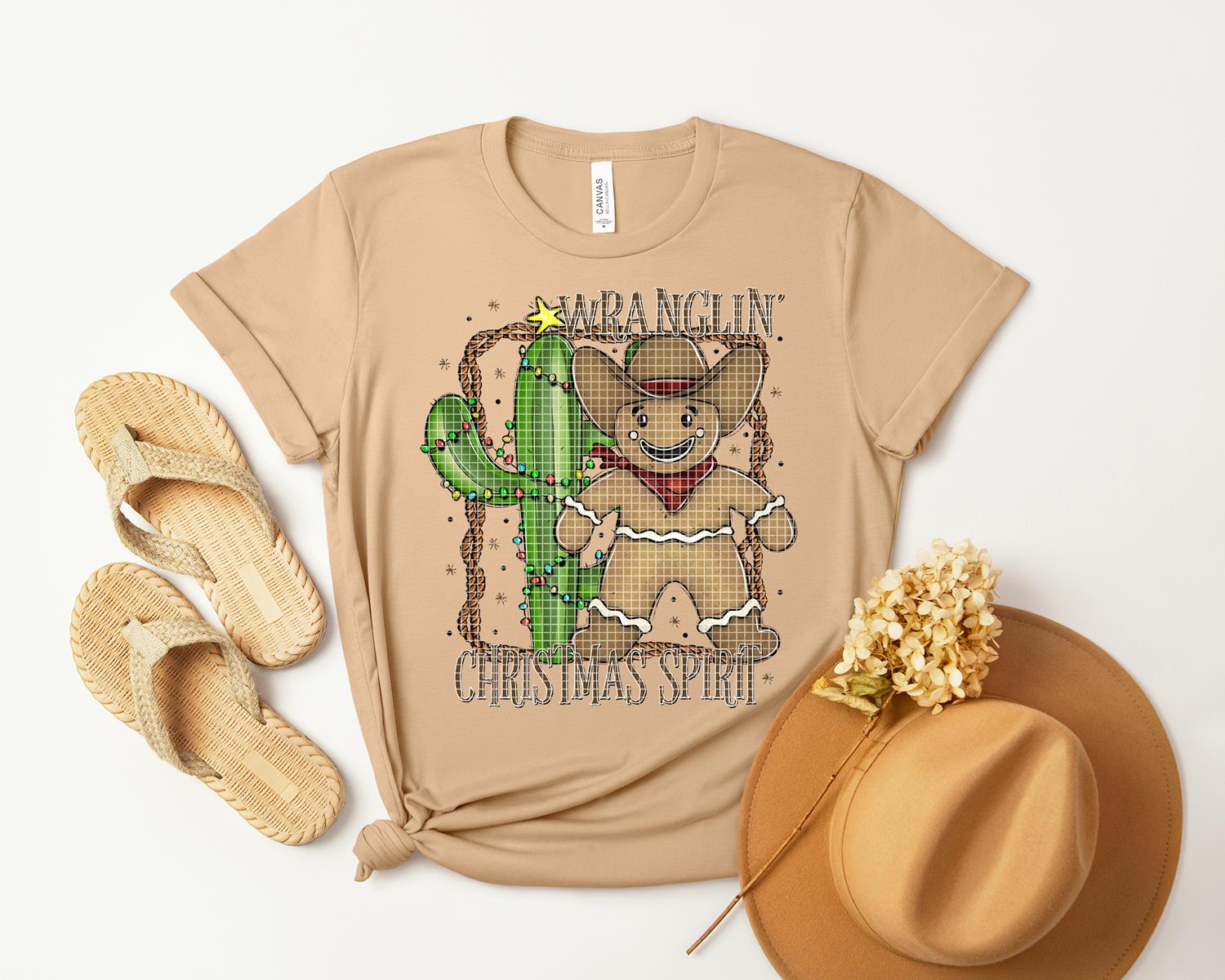 Wranglin Christmas Spirit Graphic Tee