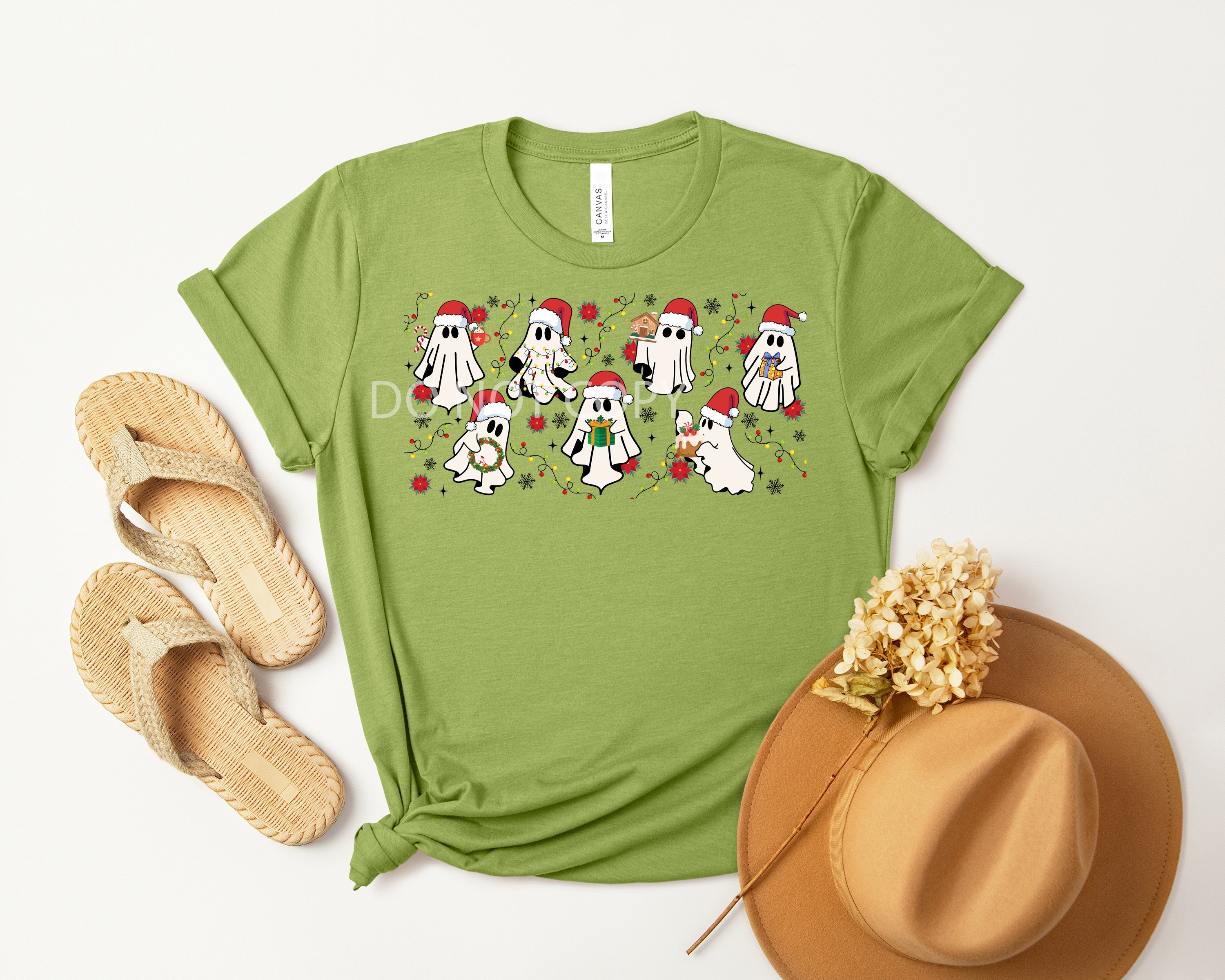 Christmas Ghosts Band Graphic Tee