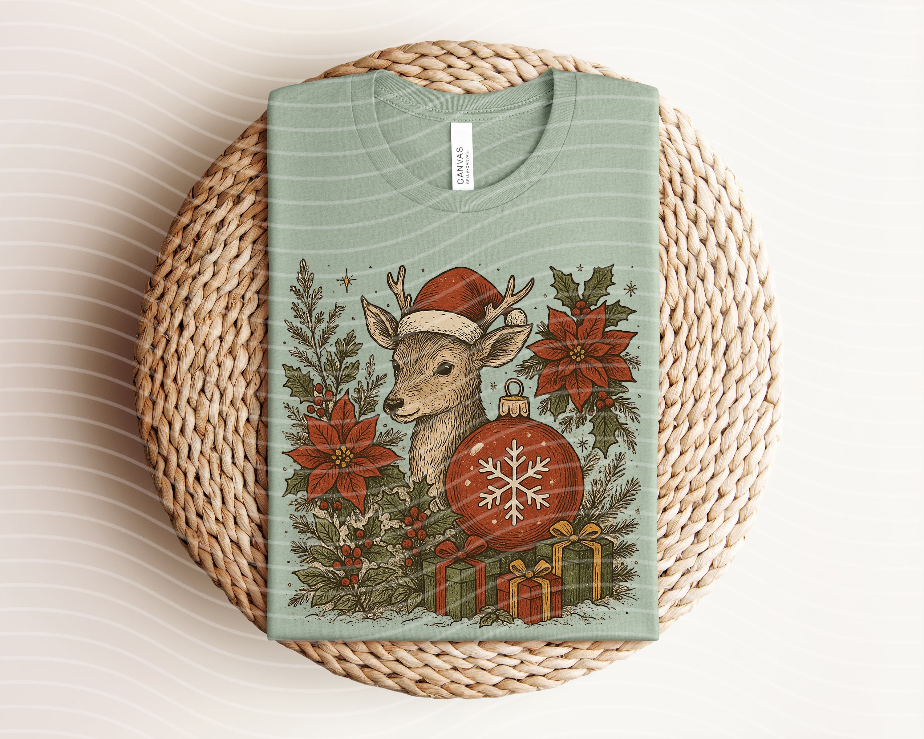 Christmas Deer Graphic Tee