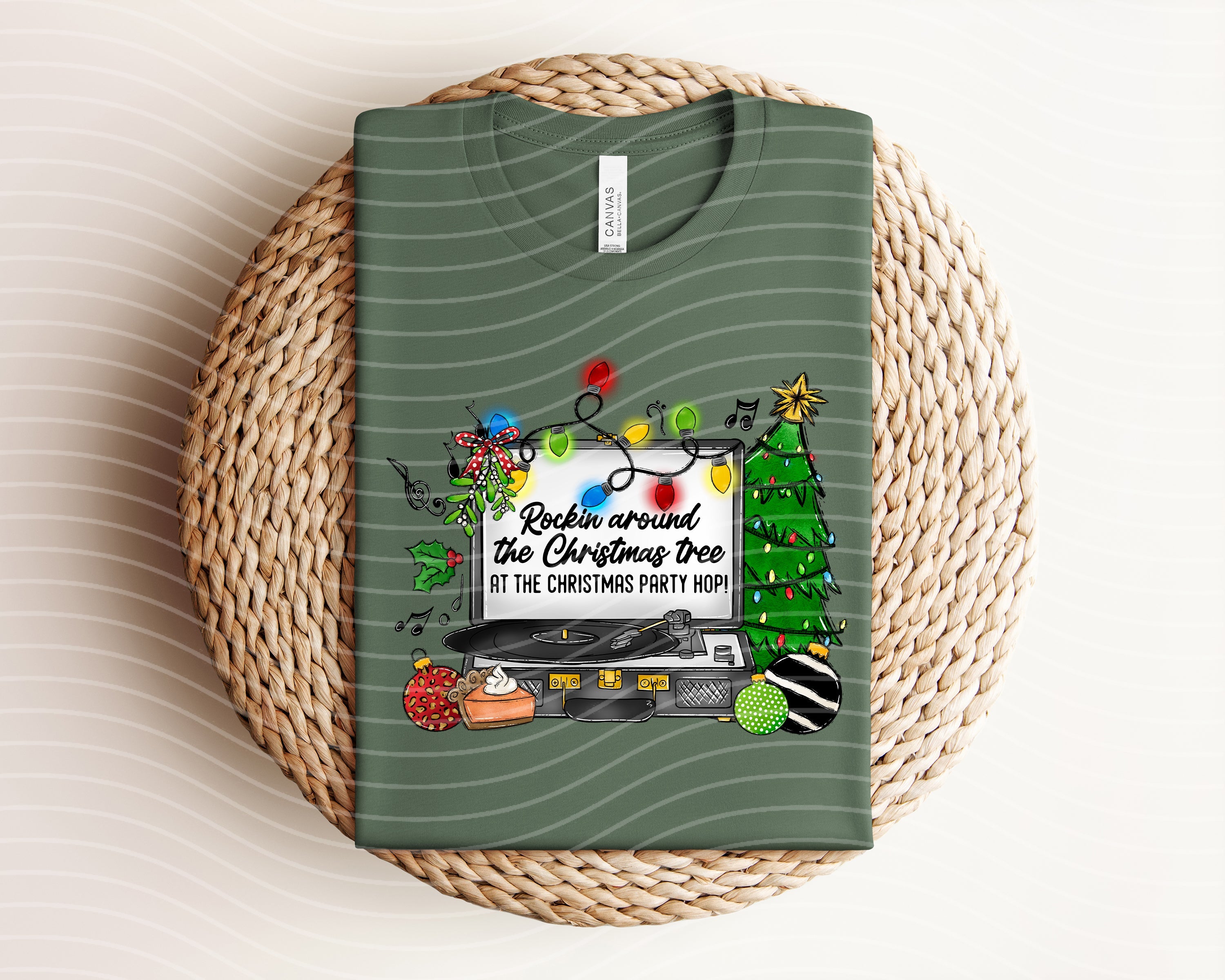 Rockin Around the Christmas Tree Graphic Tee