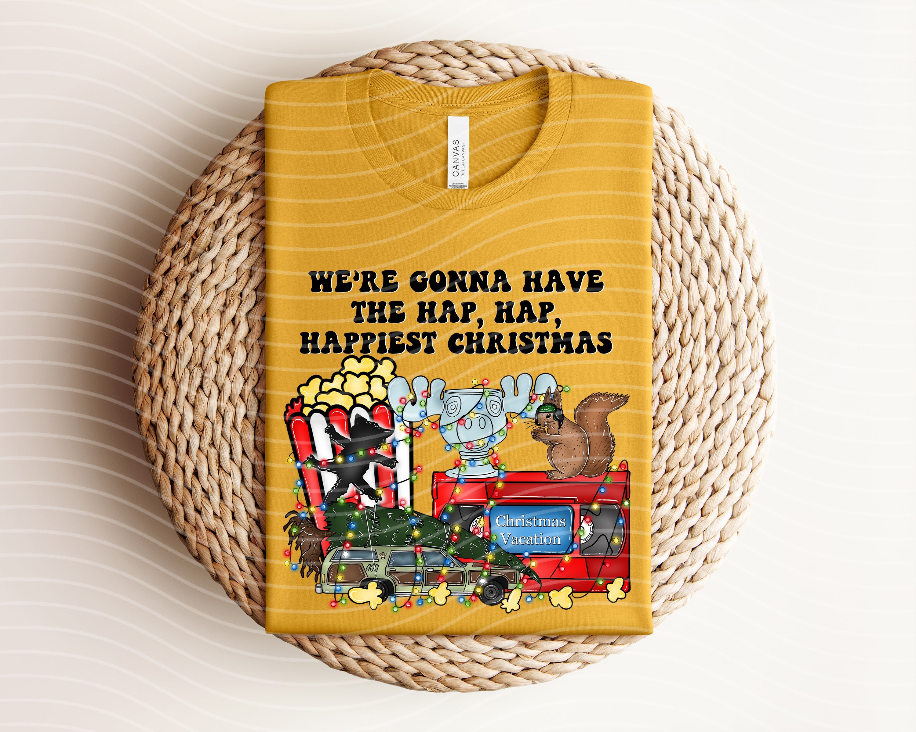 We&amp;#39;re Gonna Have to Hap Hap Happiest Christmas Graphic Tee