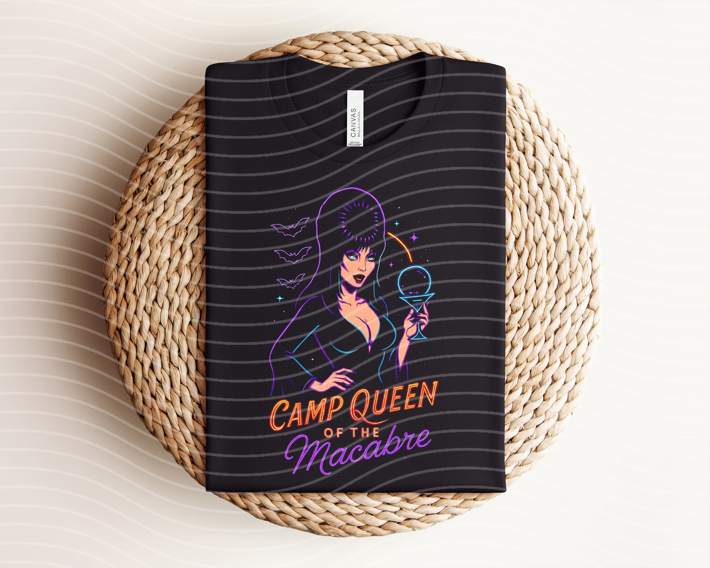 Camp Queen of the Macabre Neon Graphic Tee