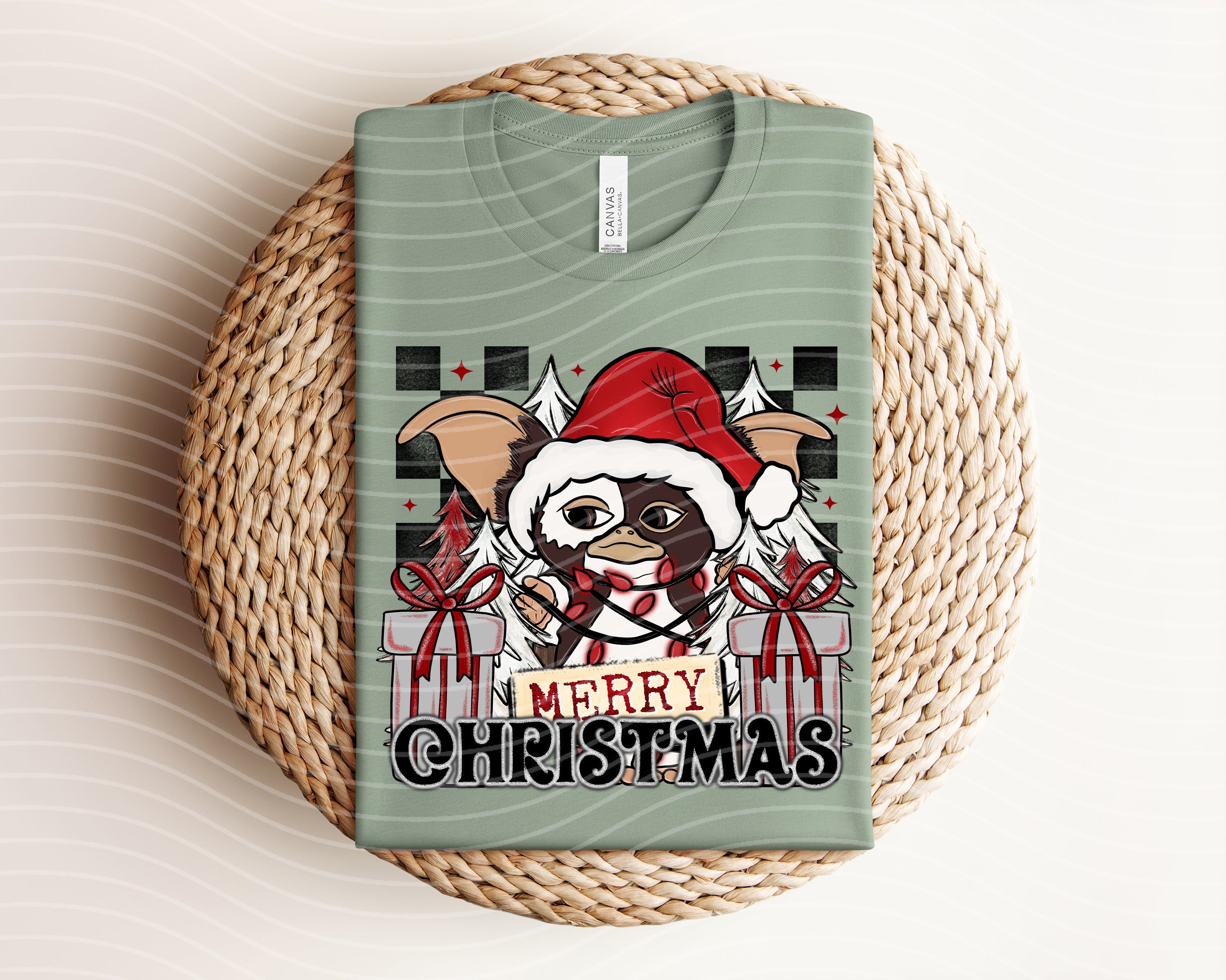 Merry Christmas Gizmo Graphic Tee