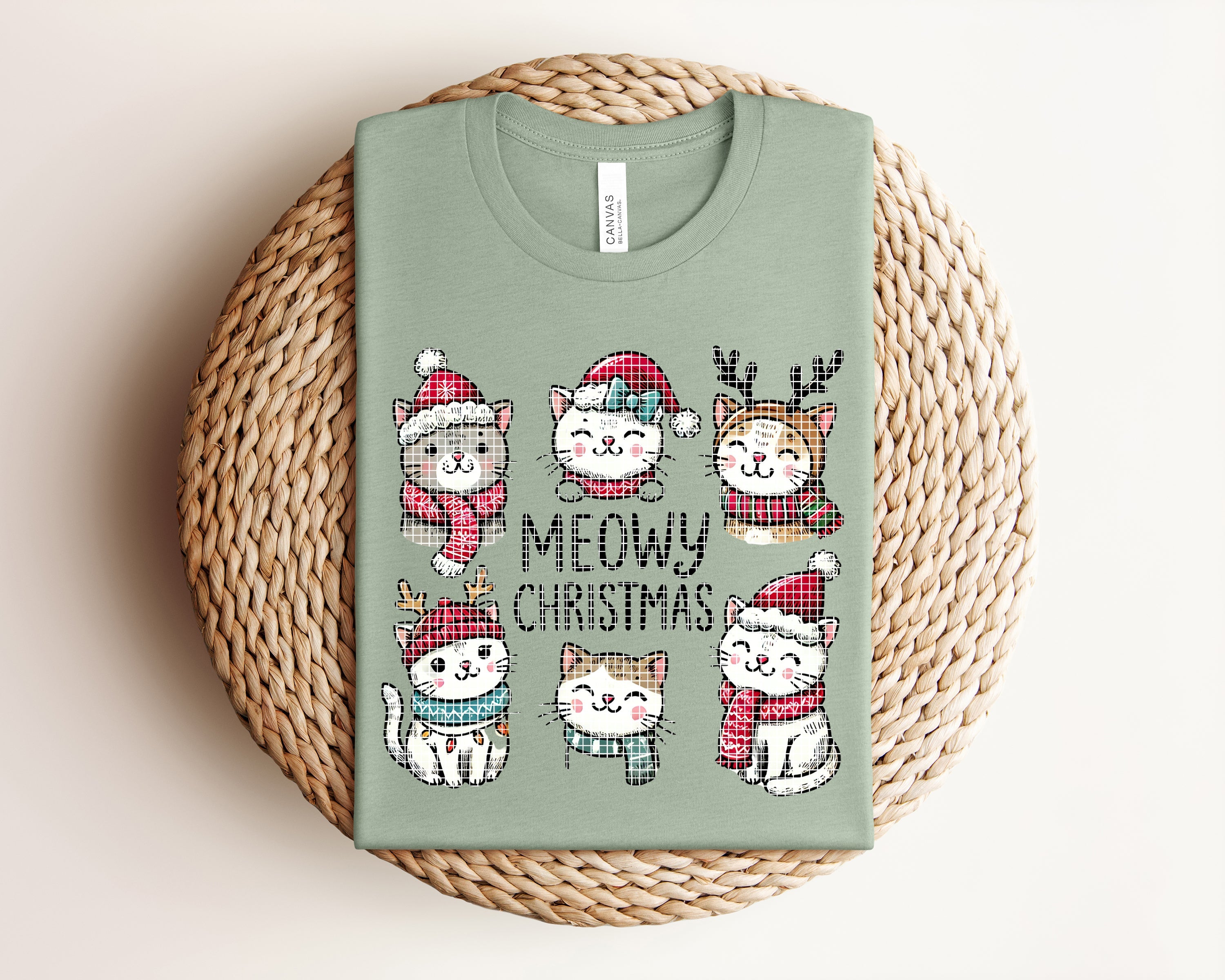 Meowy Christmas Graphic Tee