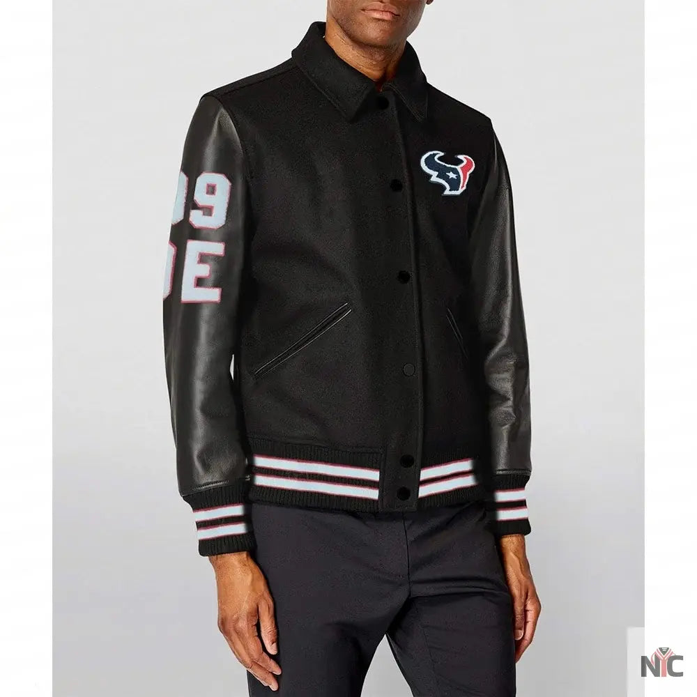 JJ Watt Houston Texas Varsity Black Jacket