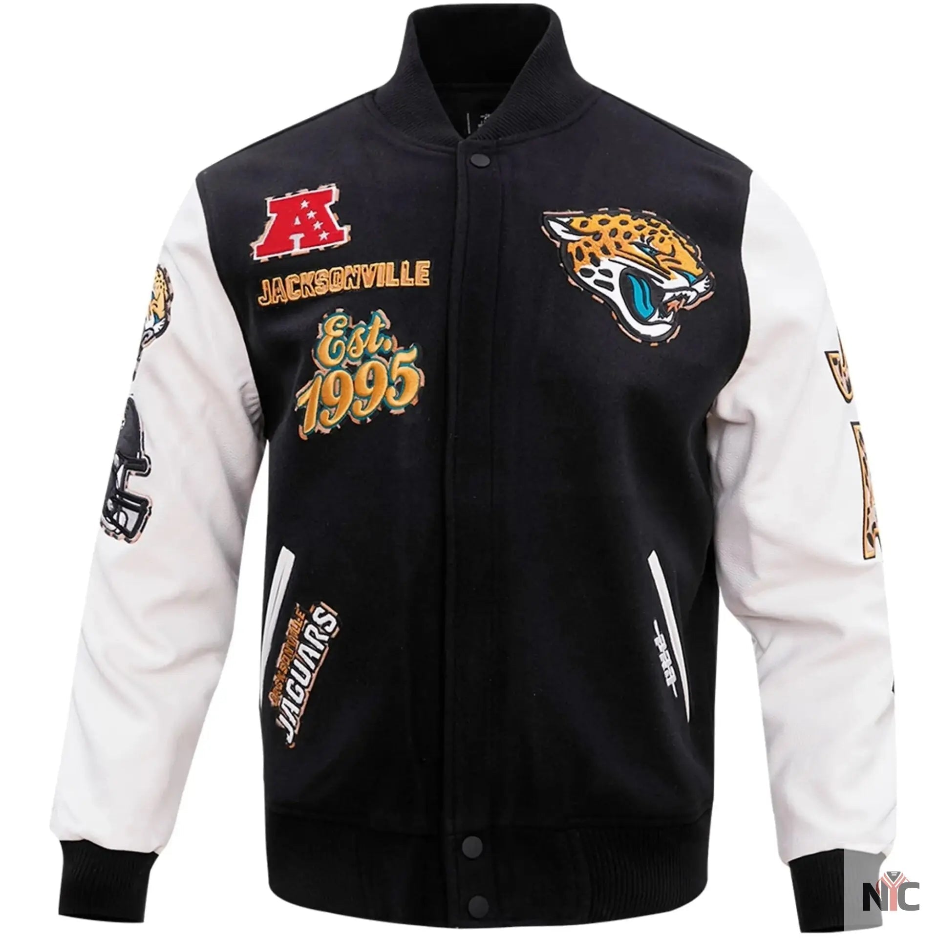 Jacksonville Jaguars Wool and Leather Varsity Jacket