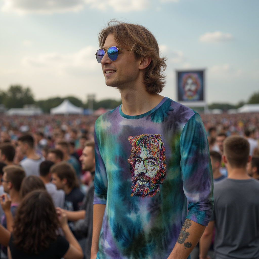 Jam Tee Jerry Garcia Tribute Long Sleeve Men&amp;#39;s T-Shirt