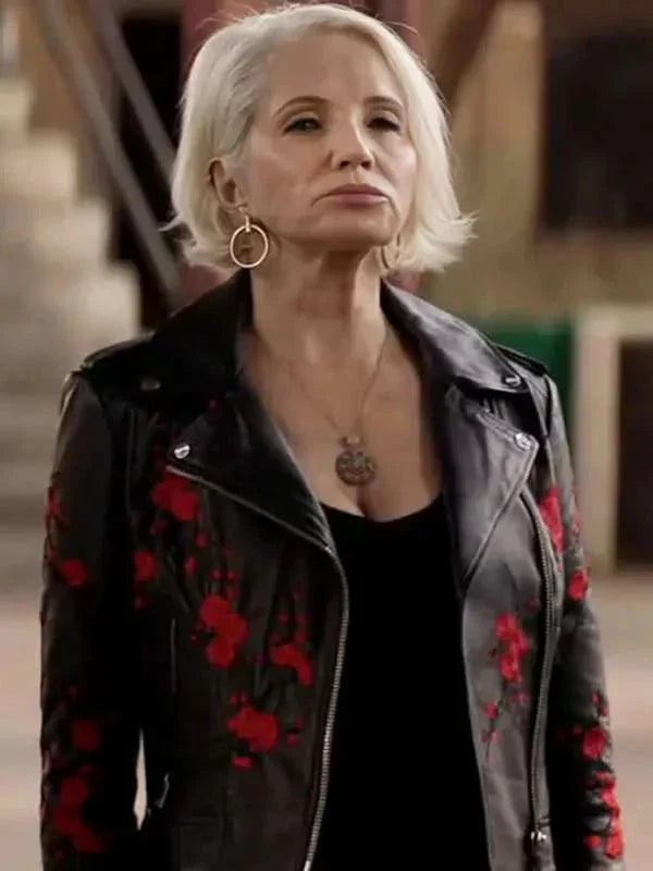 Janine Cody Animal Kingdom Black Leather Jacket