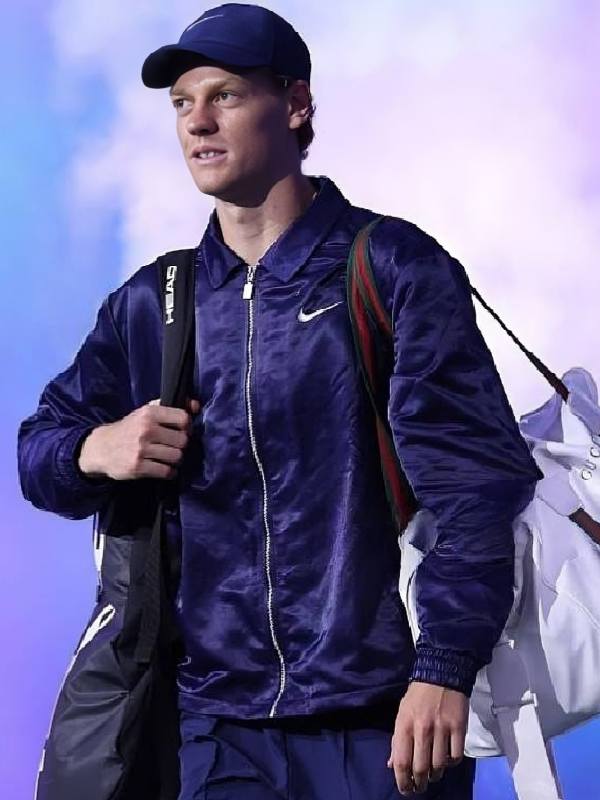2025 US Open Jannik Sinner Blue Jacket
