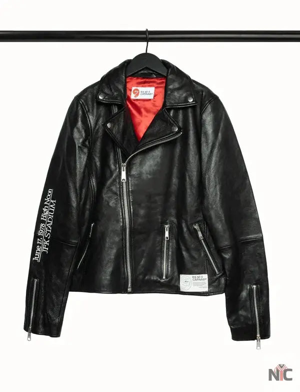 Jfk Stadium Rolling Stones Leather Jacket