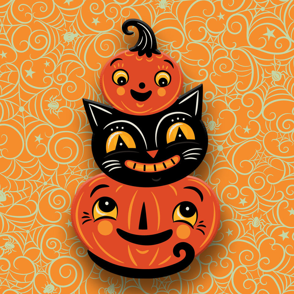 Jolly Jack Pumpkin Stack Brooch by Johanna Parker x Lipstick &amp; Chrome
