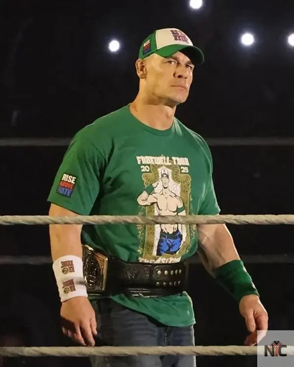 John Cena WWE Night Of Champions Green Shirt