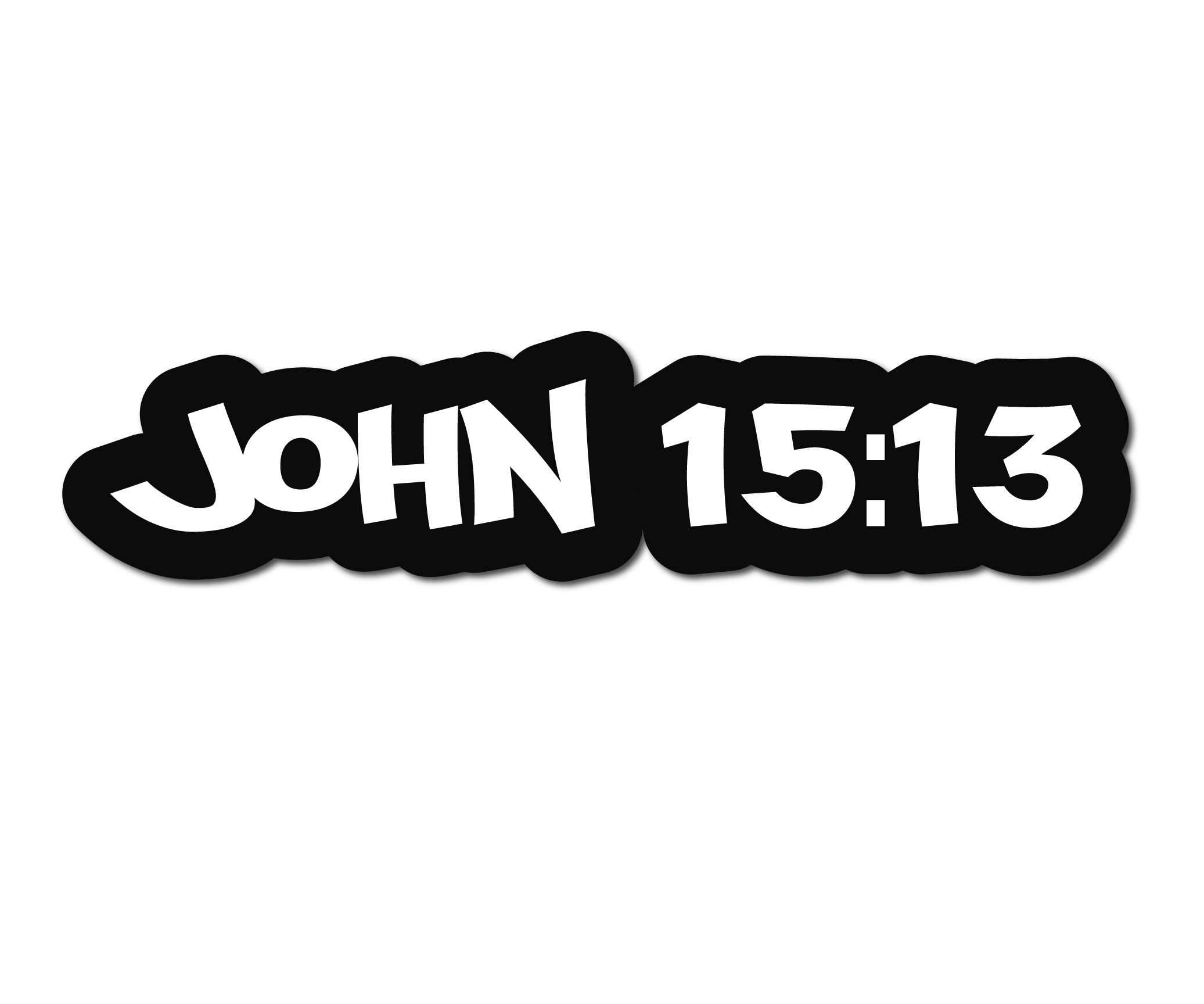 JOHN 15:13 HELMET DECAL