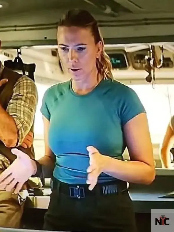 Jurassic World Rebirth Scarlett Johansson Green T-Shirt