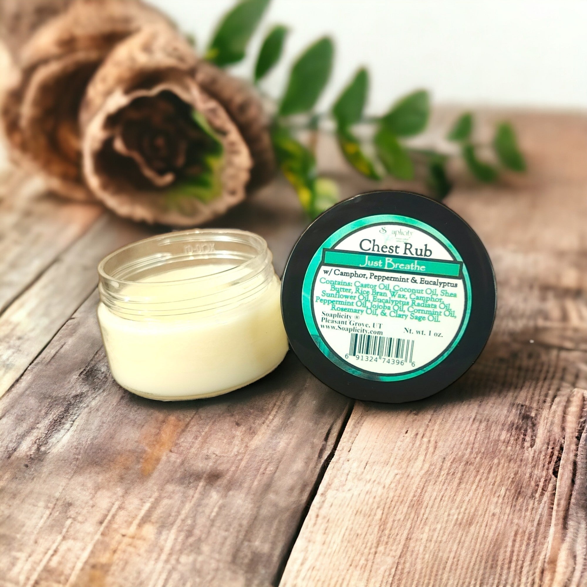 Just Breathe Chest Rub with Camphor &amp;amp; Eucalyptus Radiata