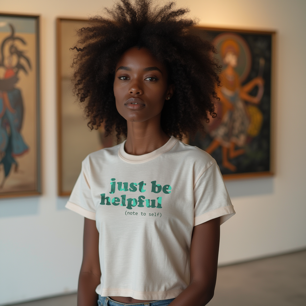 Just be helpful Here for You Unisex Premium Garment Dyed T-Shirt