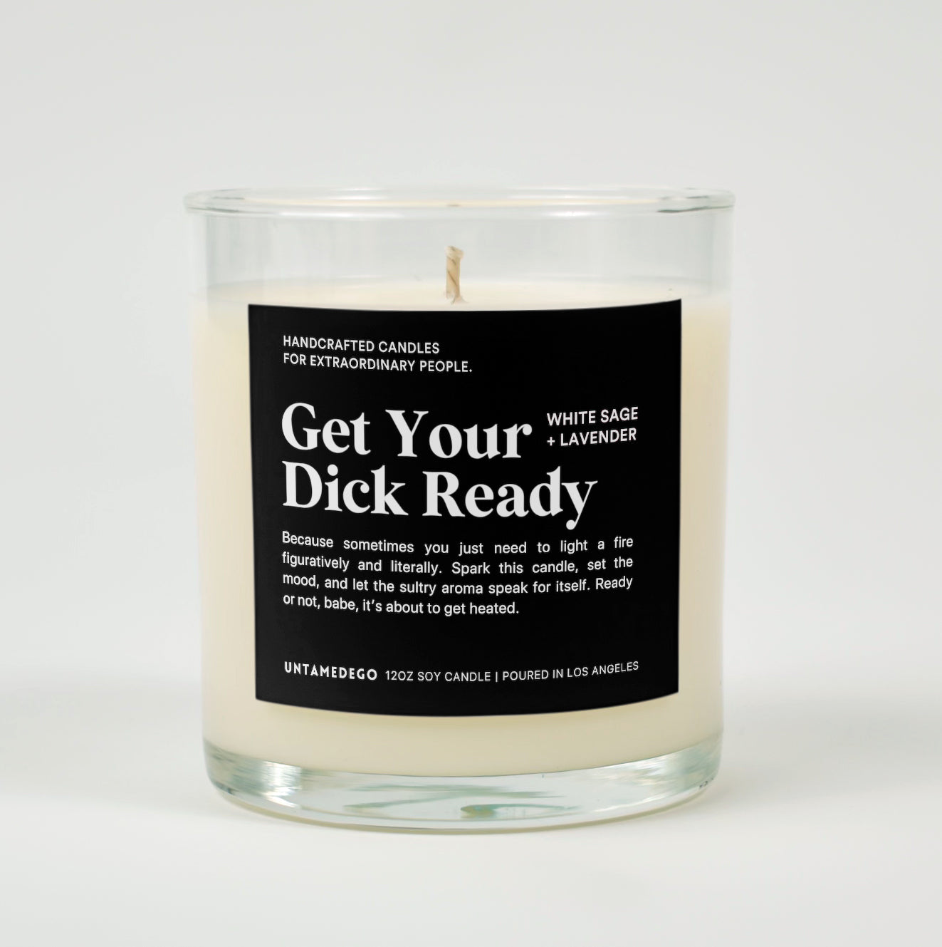Get Your Dick Ready Glass Candle