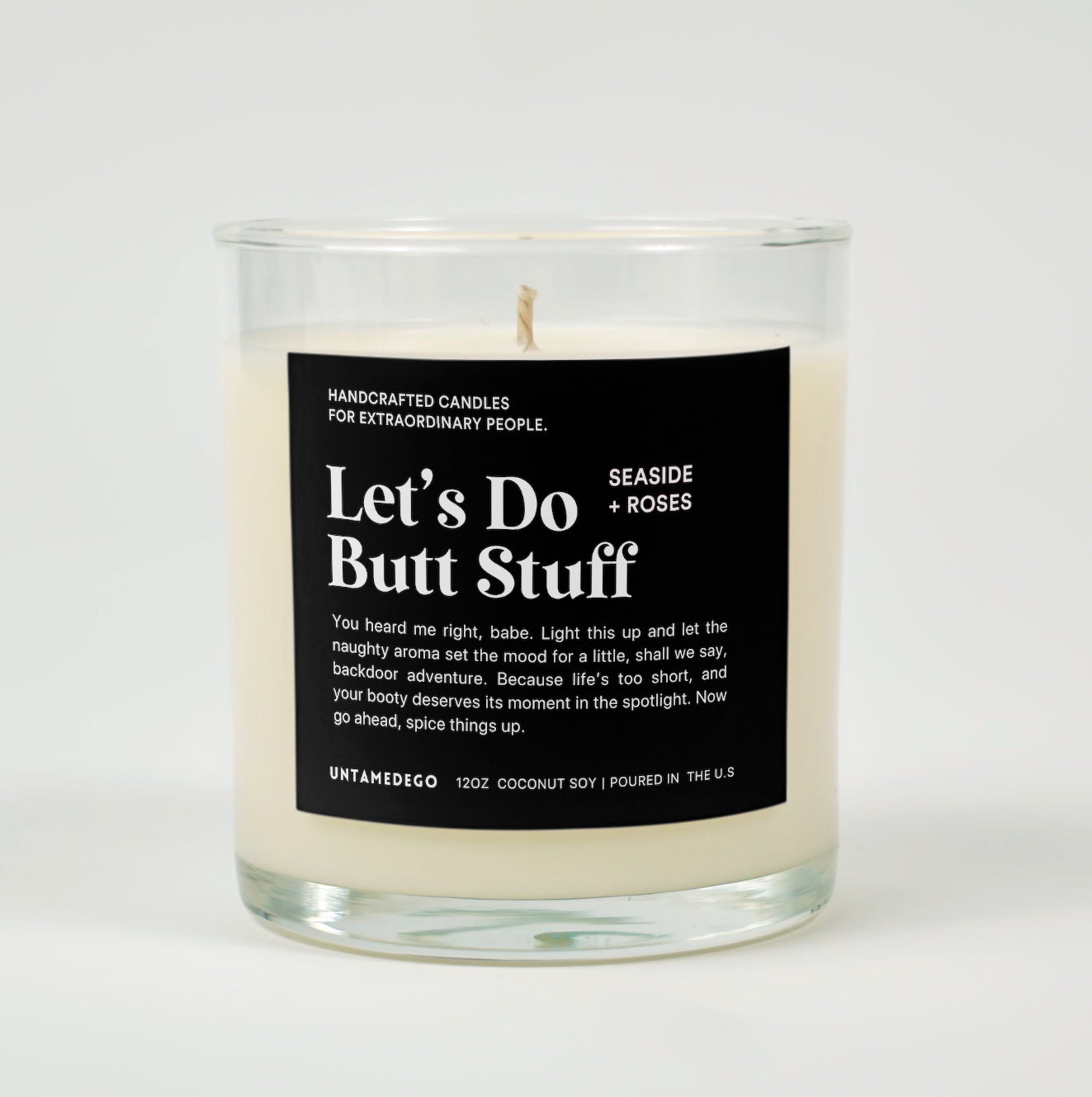 Let&amp;#39;s Do Butt Stuff Glass Candle