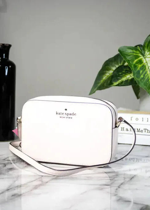 (.02) Style Loft Collection x Kate Spade Staci Mini Light Rose Leather Camera Crossbody