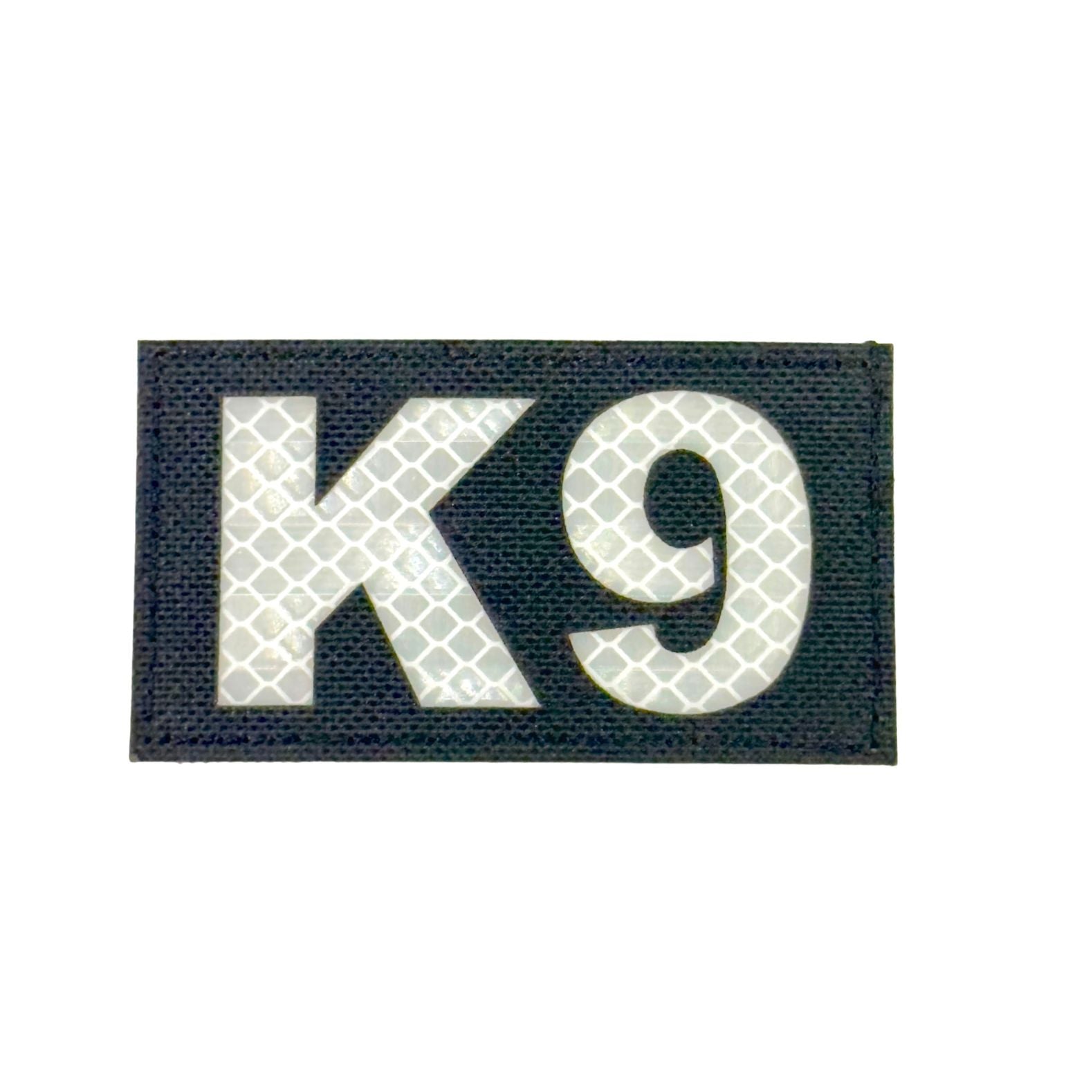 K9 Laser Cut Reflective Morale Patch in Black