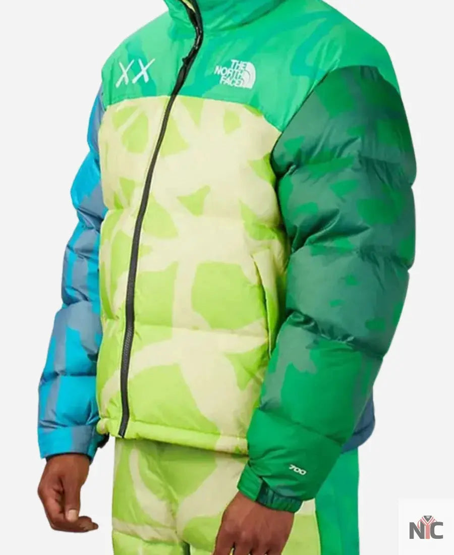 KAWS x The North Face Retro 1996 Nuptse Green Jacket