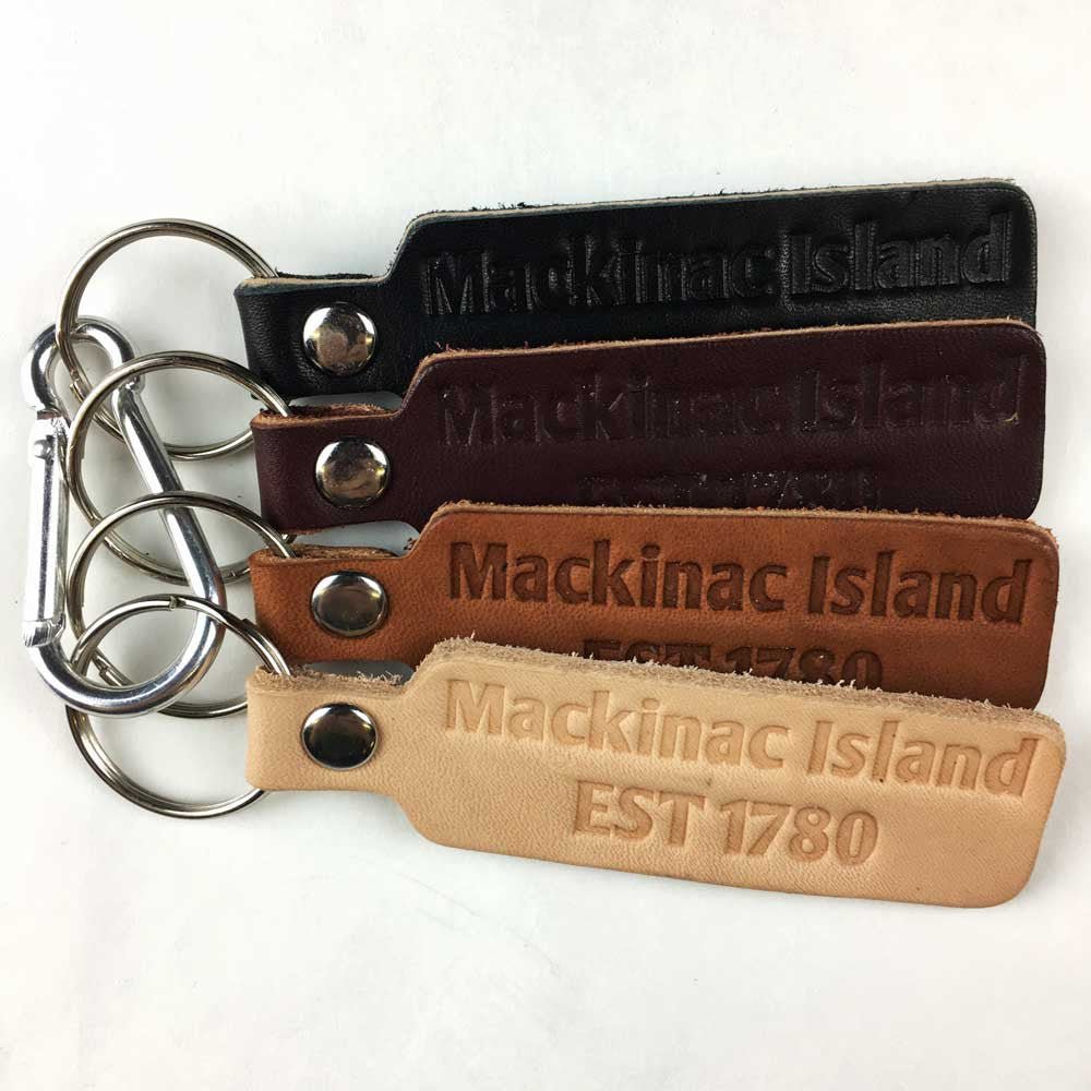 Keychain - Mackinac Island leather