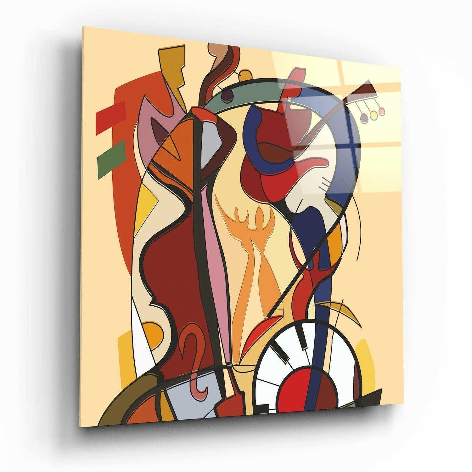 Alfred Gockel Wild Party Glass Wall Art