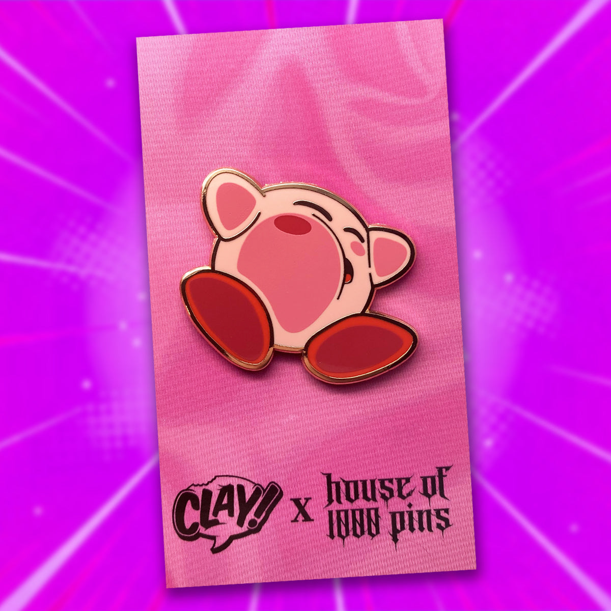 Kirby Smashed 1.5&amp;quot; Hard Enamel Pin