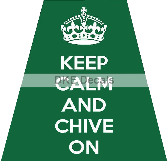 KEEP CALM AND CHIVE ON REFLECTIVE HELMET (TET) TETRAHEDRON