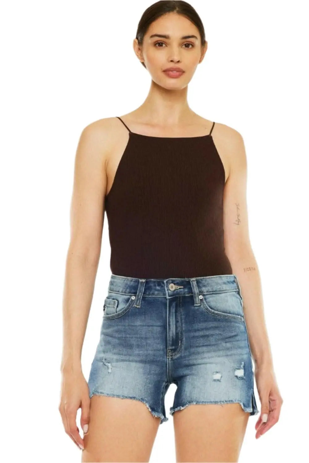 Jeans &amp;amp; Denim Kancan high-waisted denim shorts